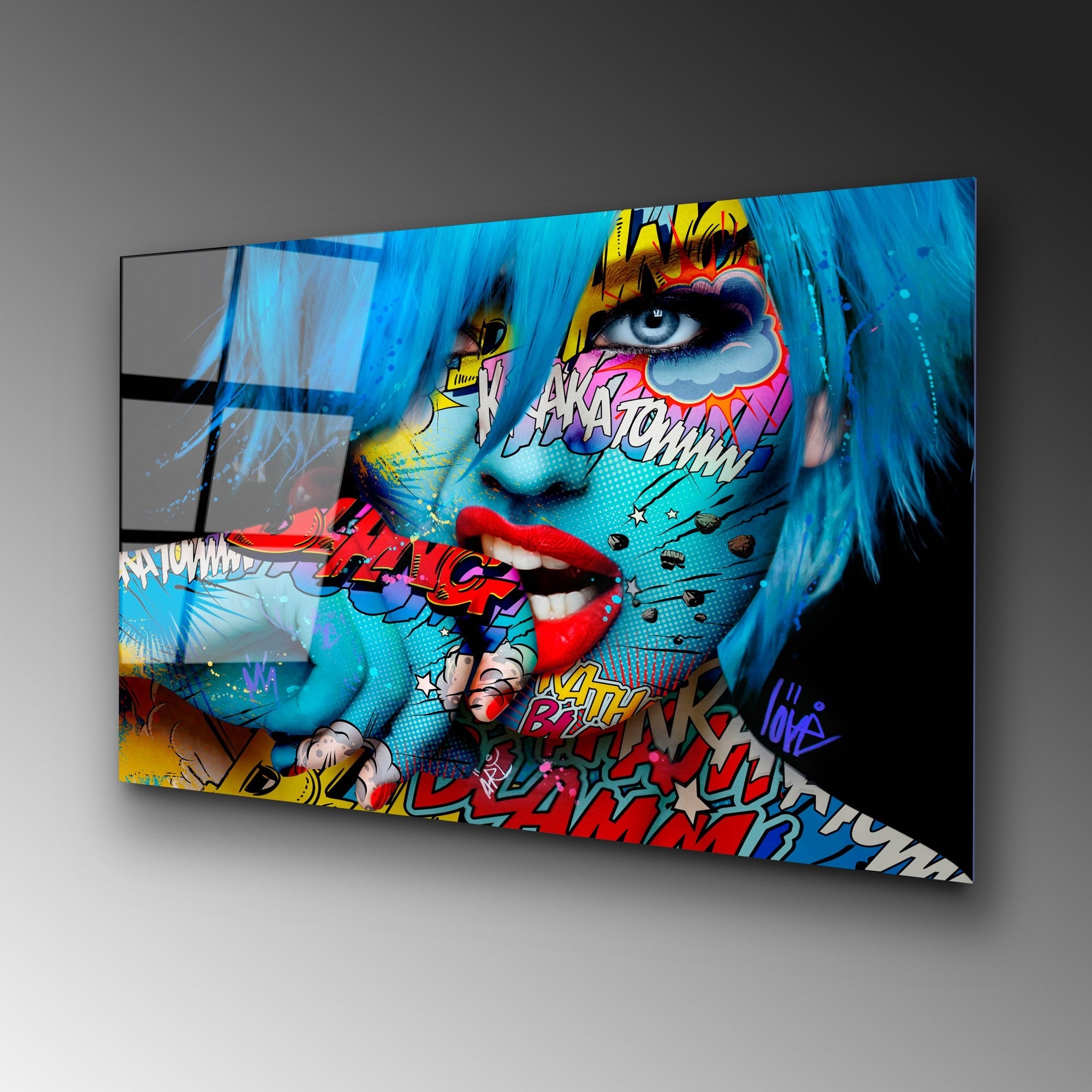 Quadro Decorativo em Vidro Temperado UV-713, Multicolor, 70 x 100 cm (4 mm)