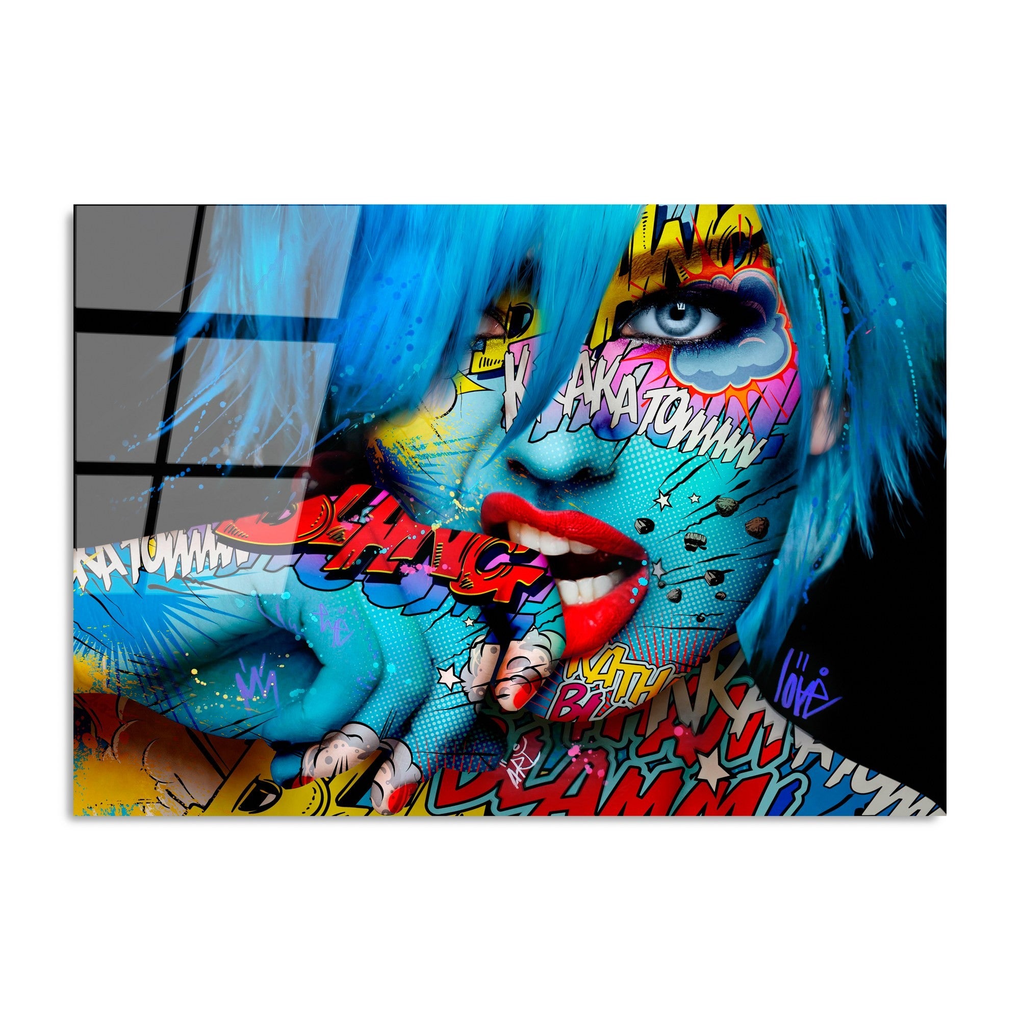 Quadro Decorativo em Vidro Temperado UV-713, Multicolor, 70 x 100 cm (4 mm)