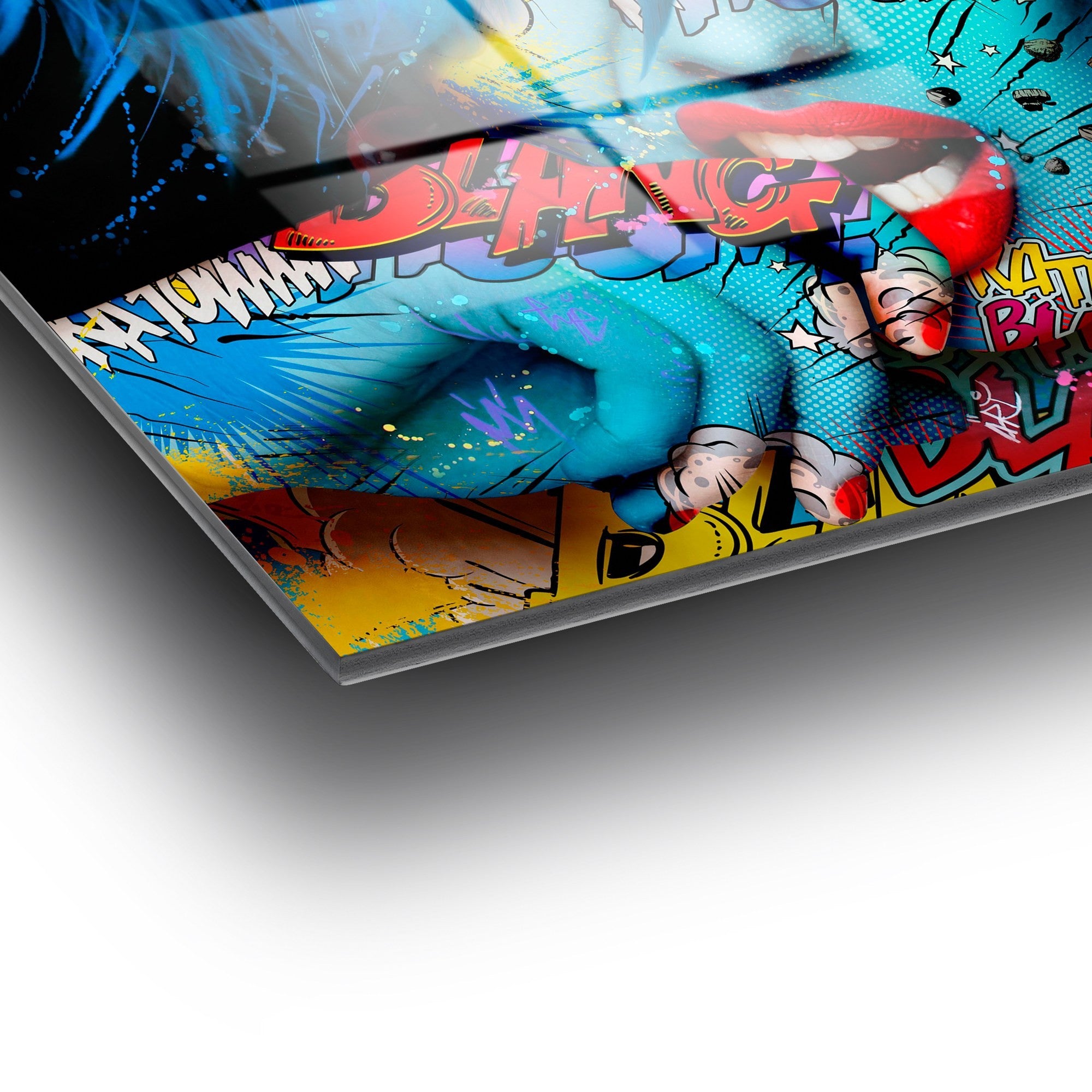 Quadro Decorativo em Vidro Temperado UV-713, Multicolor, 70 x 100 cm (4 mm)