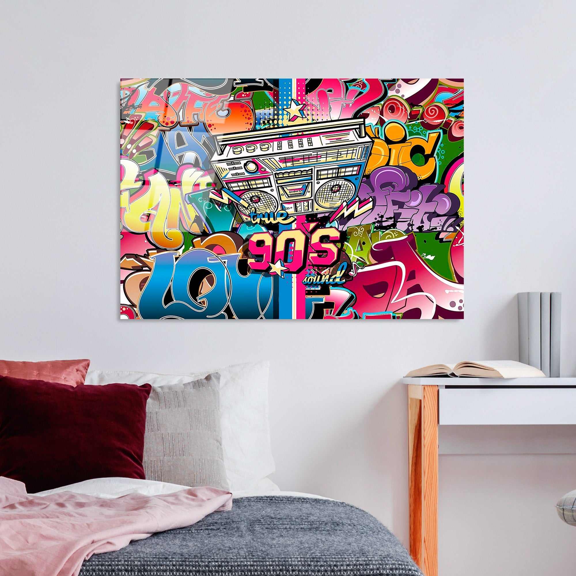 Quadro Decorativo em Vidro Temperado 100% (4 mm) 70 x 100 cm Multicolor – UV-714