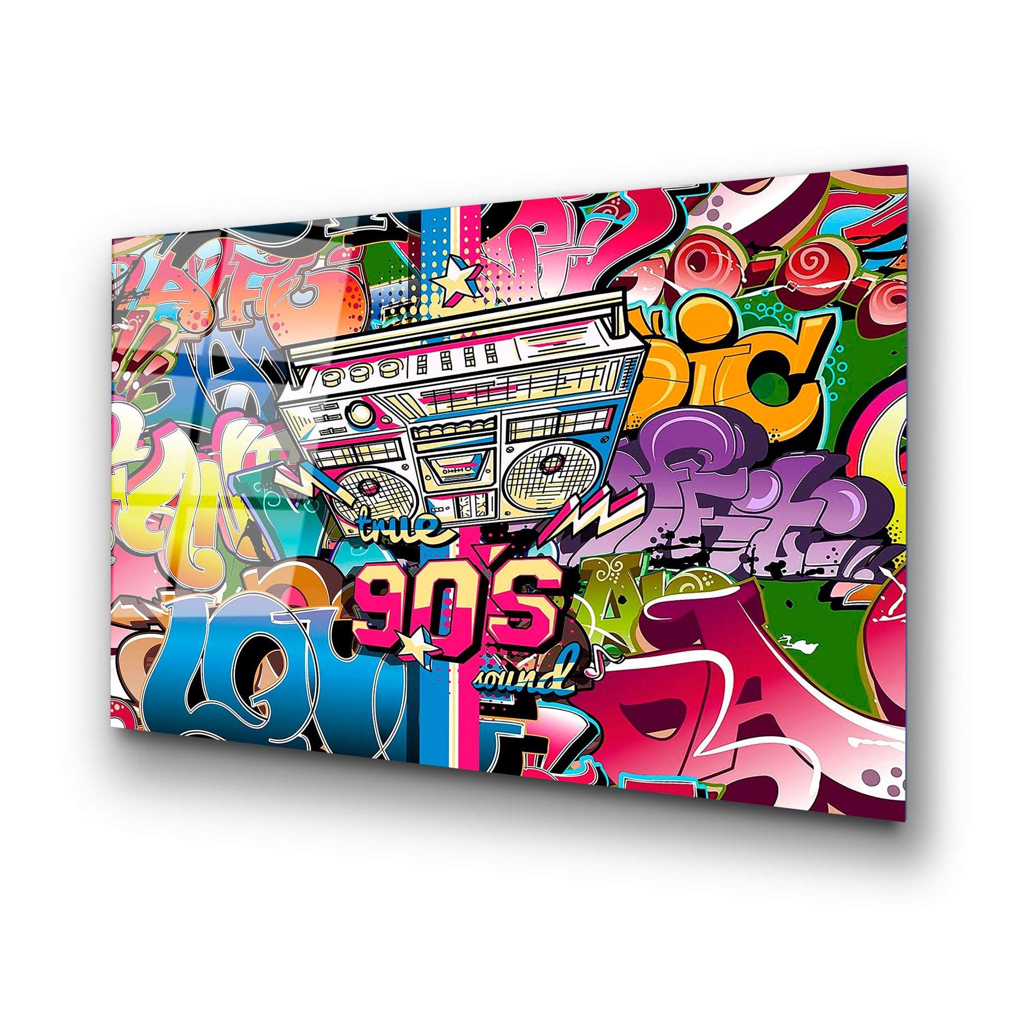 Quadro Decorativo em Vidro Temperado 100% (4 mm) 70 x 100 cm Multicolor – UV-714