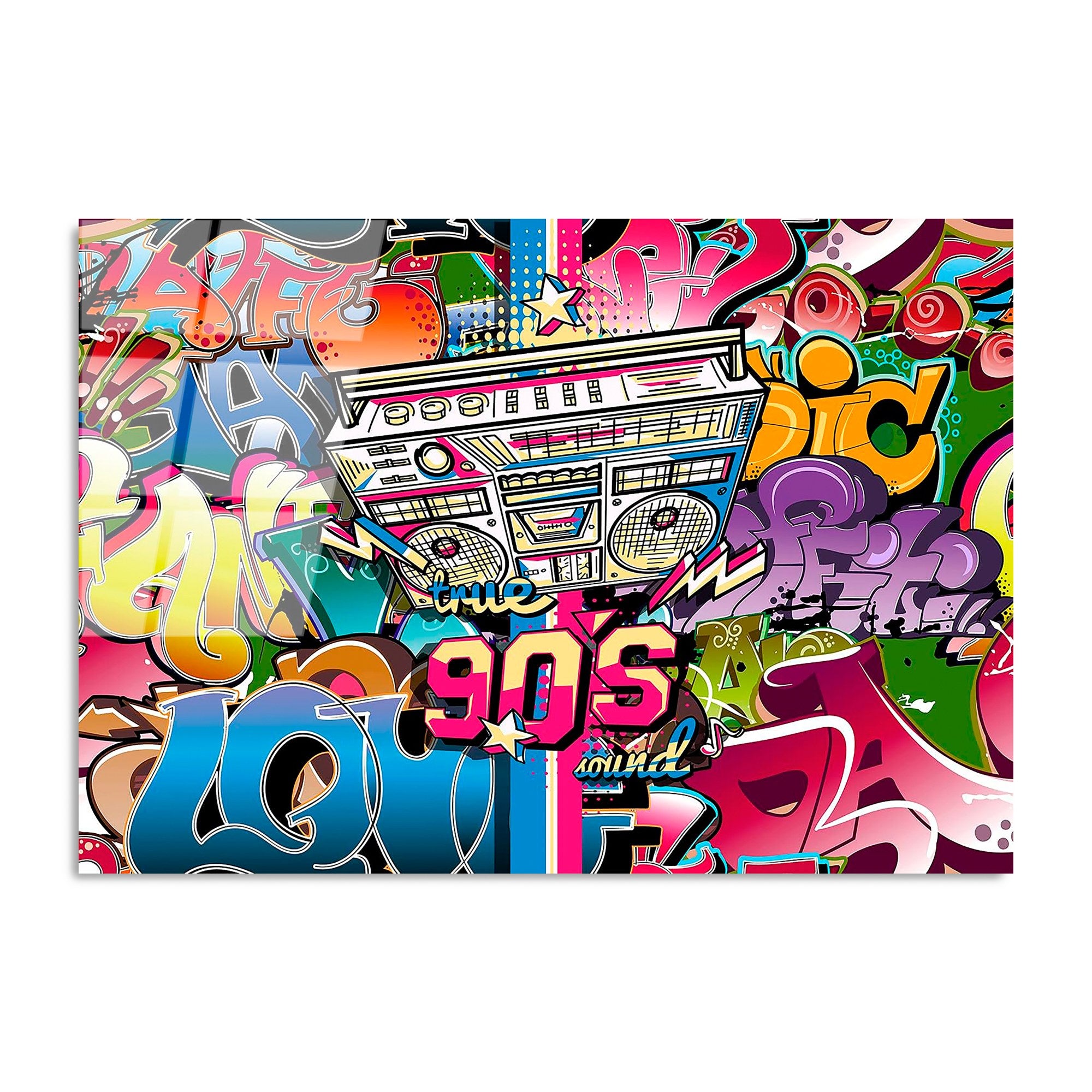 Quadro Decorativo em Vidro Temperado 100% (4 mm) 70 x 100 cm Multicolor – UV-714