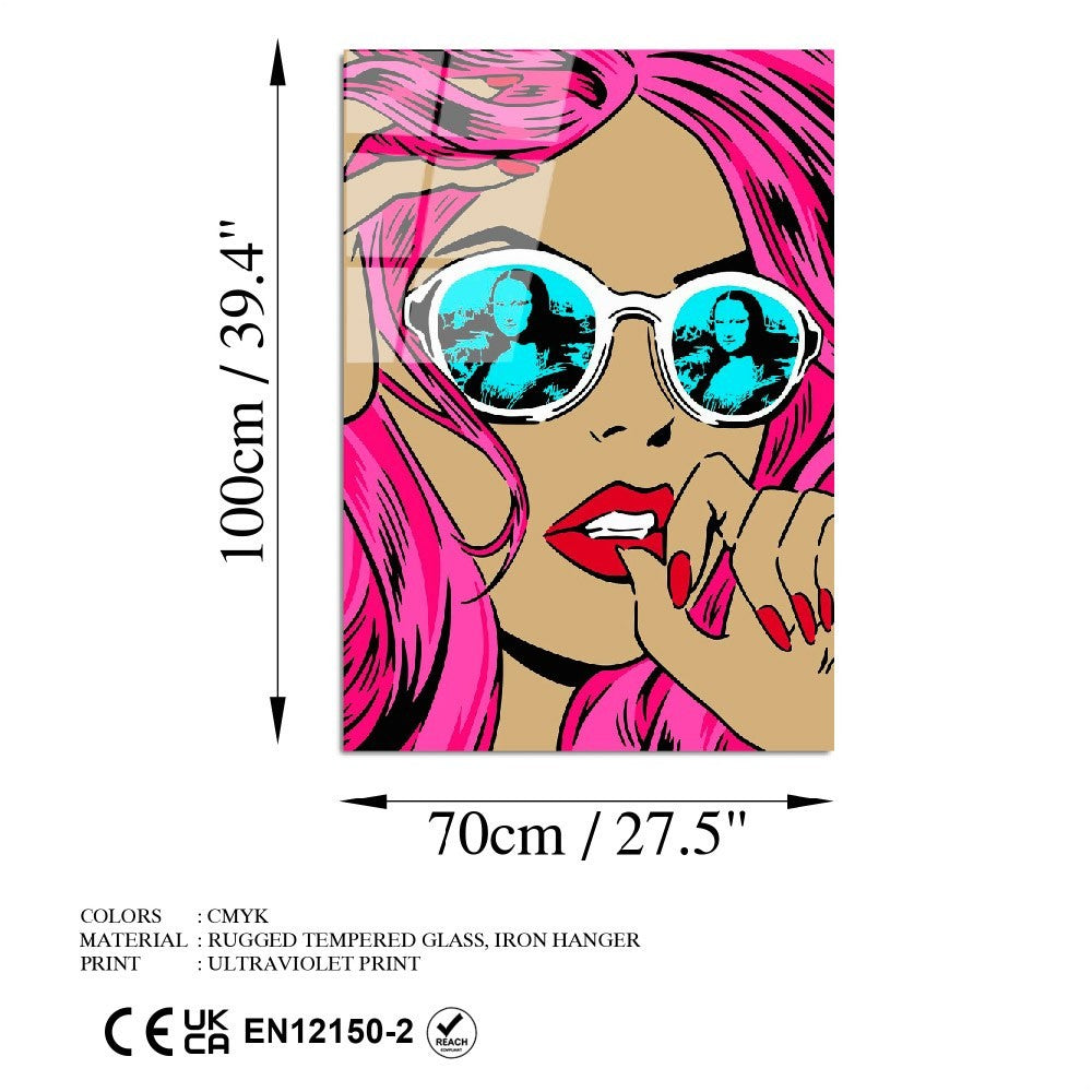 Quadro Decorativo em Vidro Temperado Multicolor 70 x 100 cm (UV-715) – 100% Vidro 4 mm