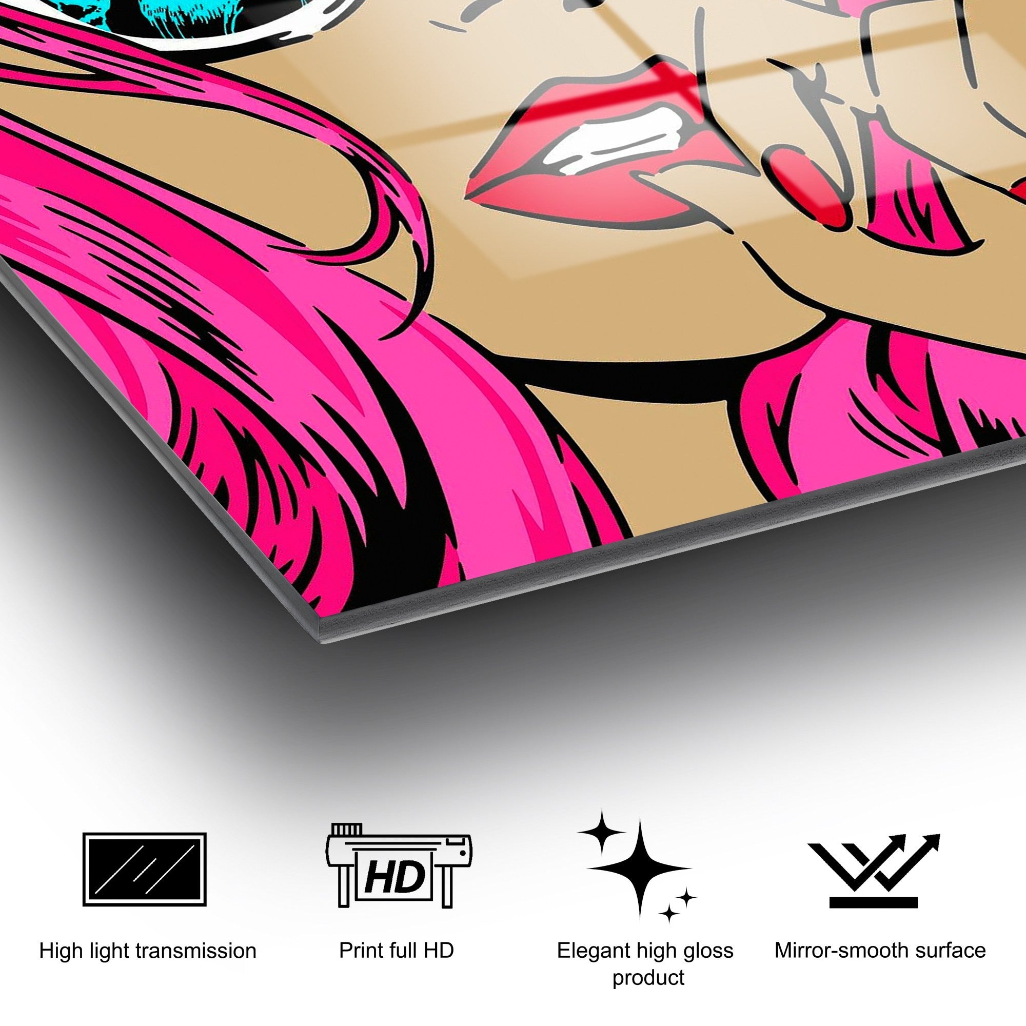 Quadro Decorativo em Vidro Temperado Multicolor 70 x 100 cm (UV-715) – 100% Vidro 4 mm