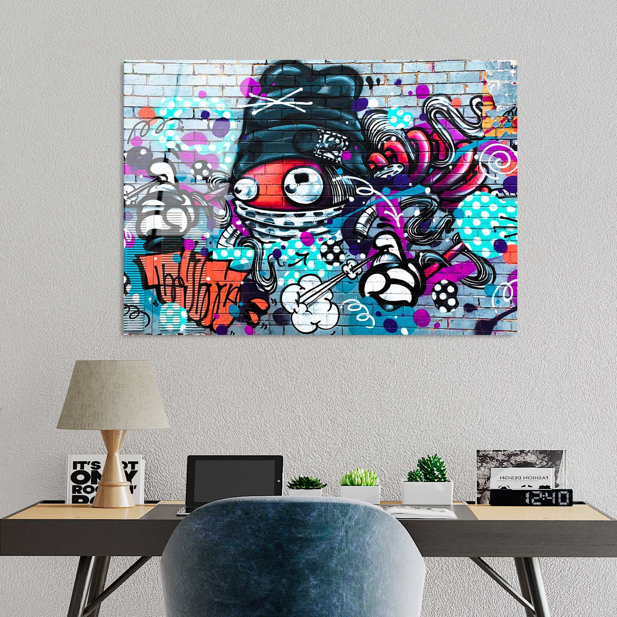 Quadro Decorativo em Vidro Temperado UV-716, Multicolor, 70 x 100 cm, 4 mm