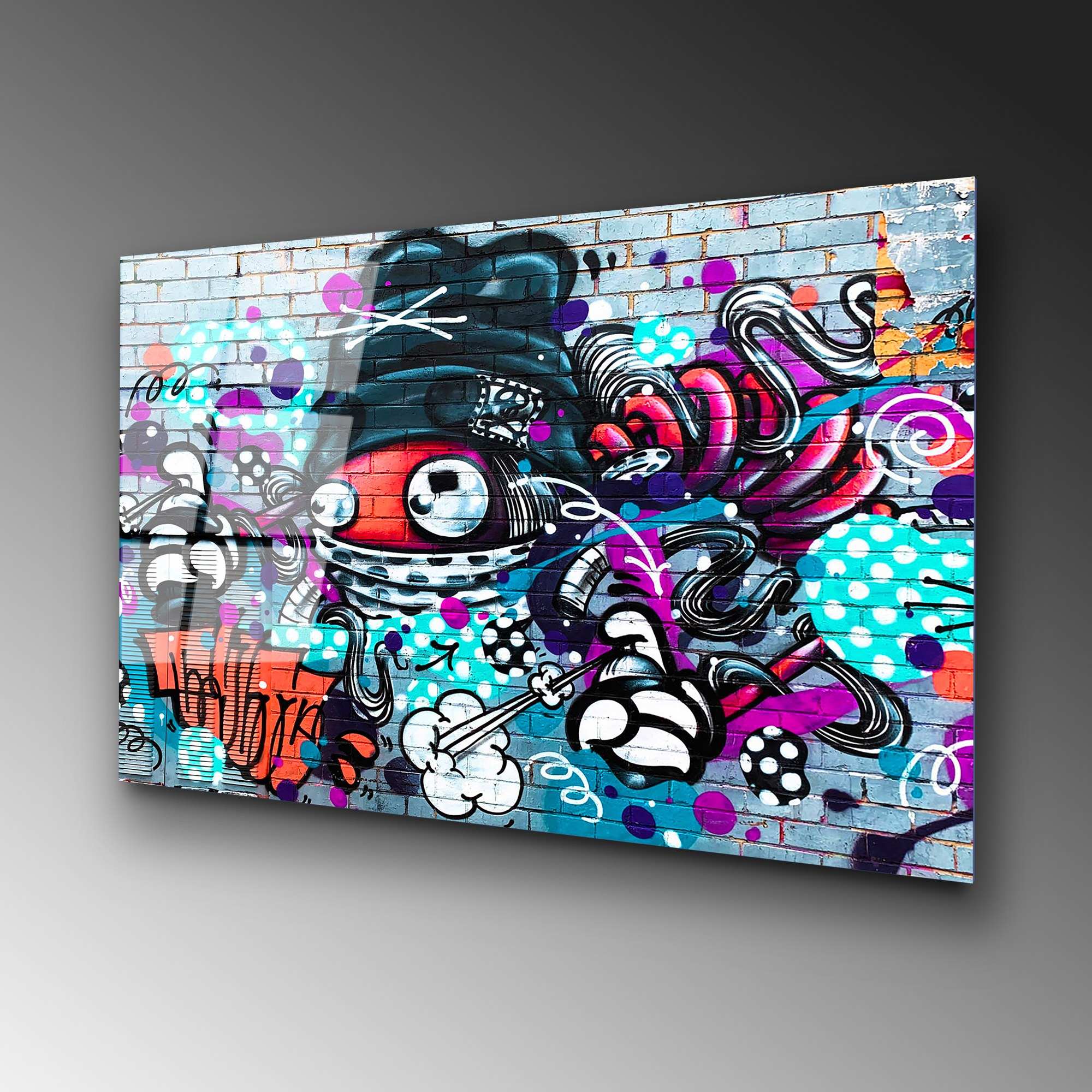 Quadro Decorativo em Vidro Temperado UV-716, Multicolor, 70 x 100 cm, 4 mm