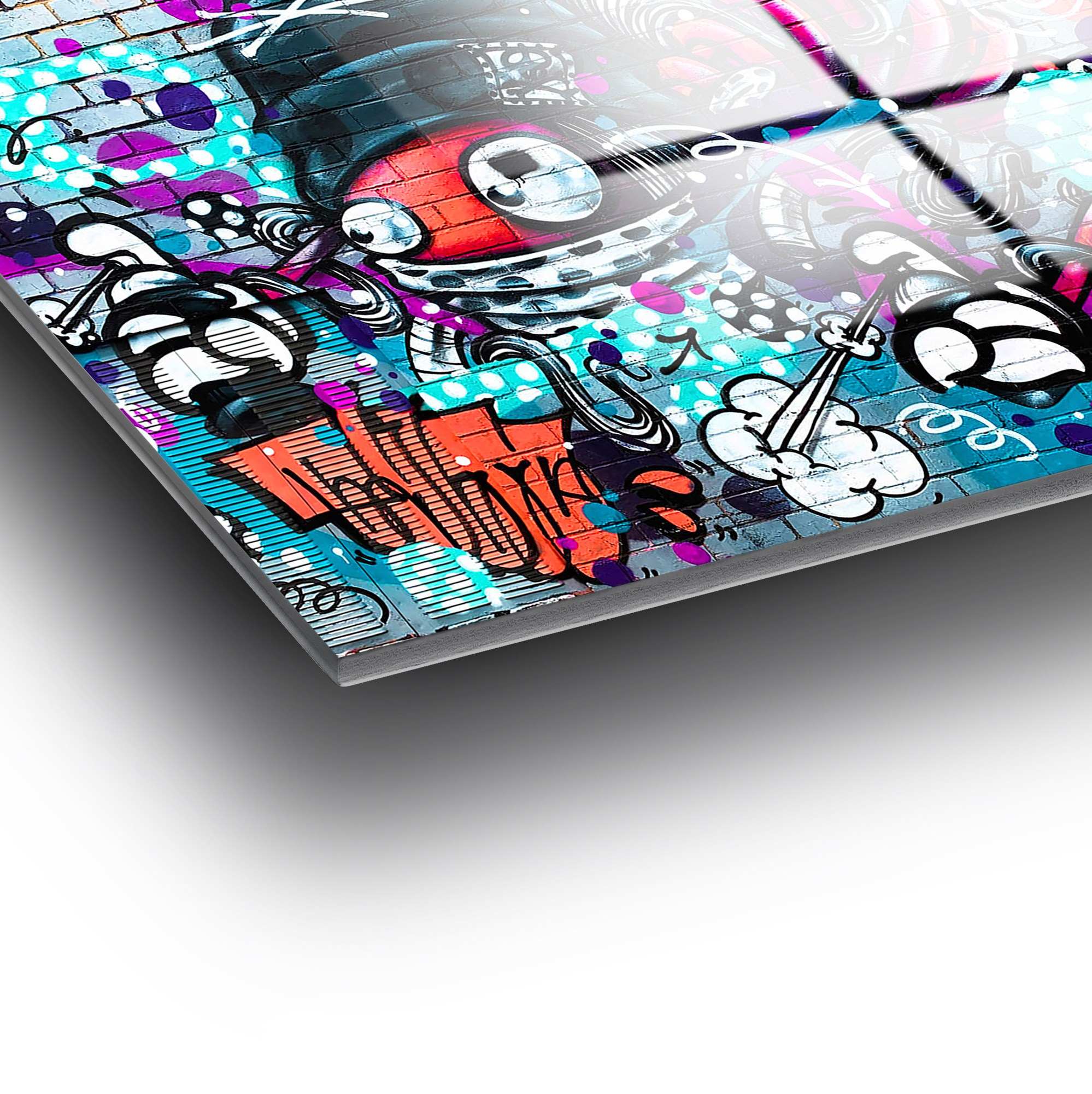 Quadro Decorativo em Vidro Temperado UV-716, Multicolor, 70 x 100 cm, 4 mm