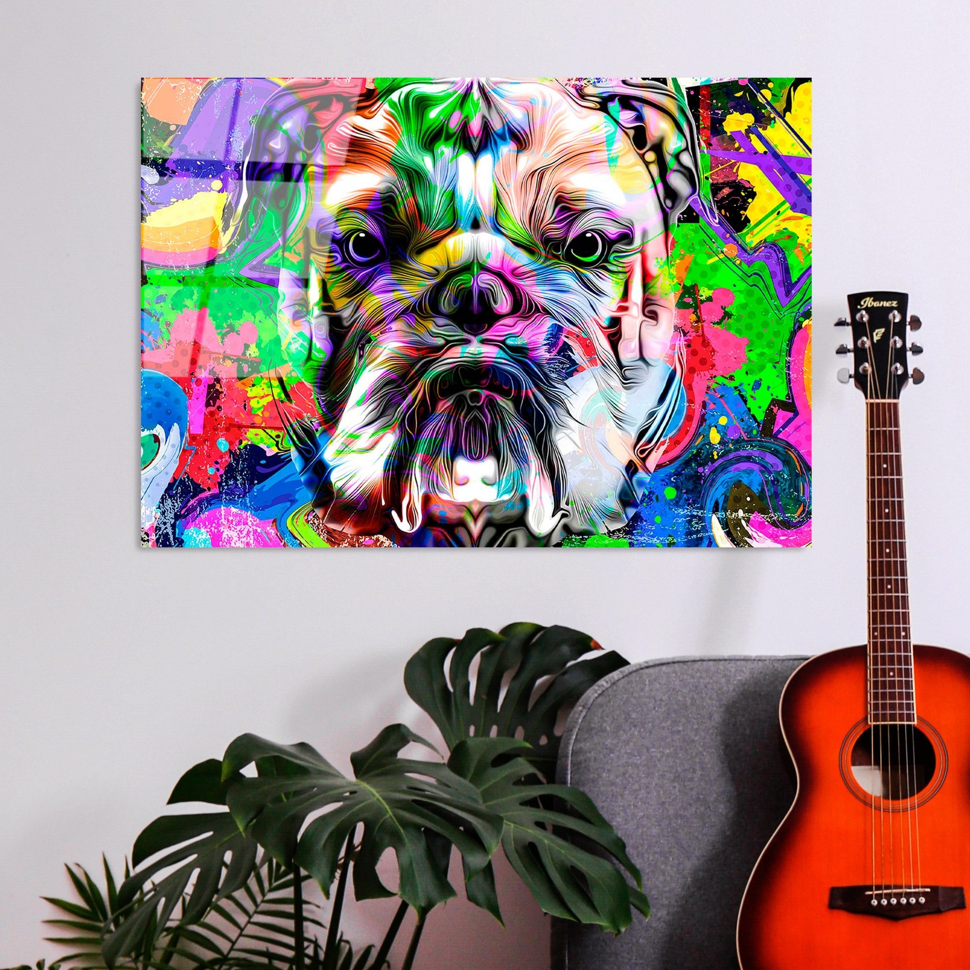 Quadro Decorativo em Vidro Temperado UV-717, 70 x 100 cm, Multicolor, 4 mm