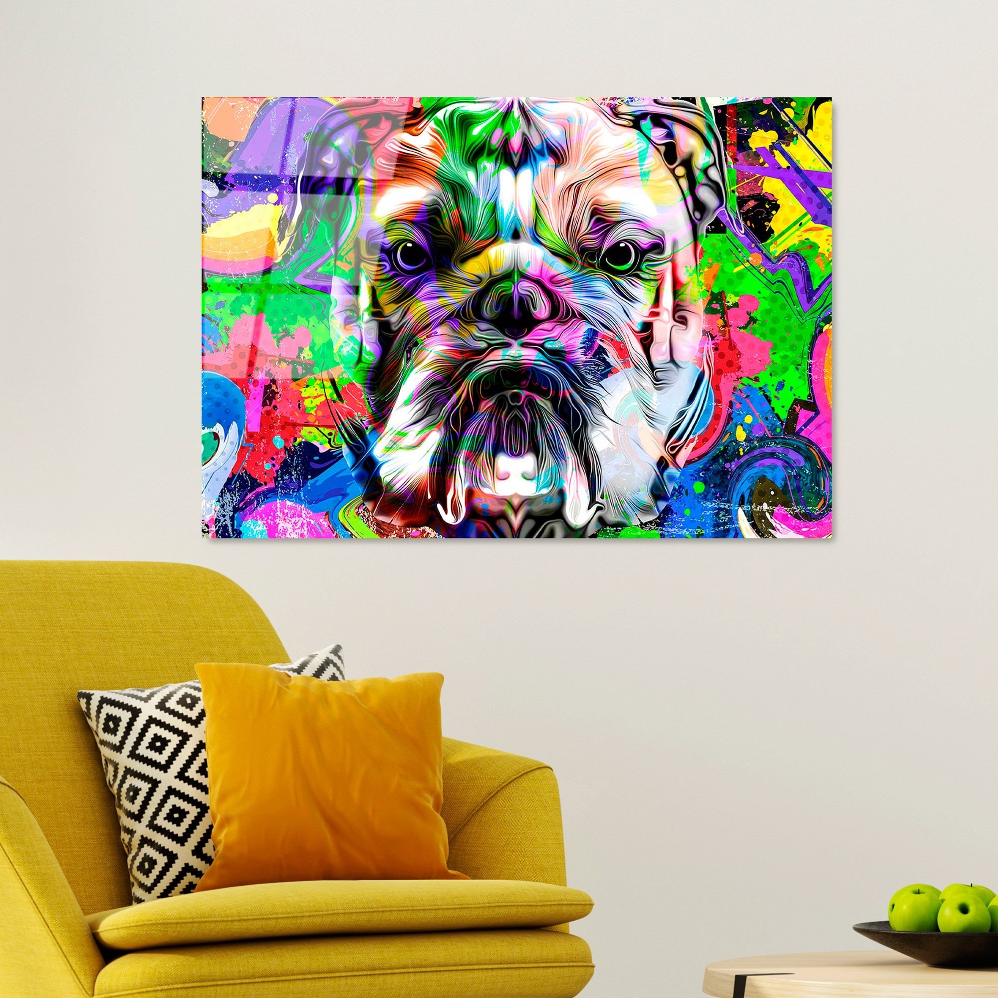 Quadro Decorativo em Vidro Temperado UV-717, 70 x 100 cm, Multicolor, 4 mm