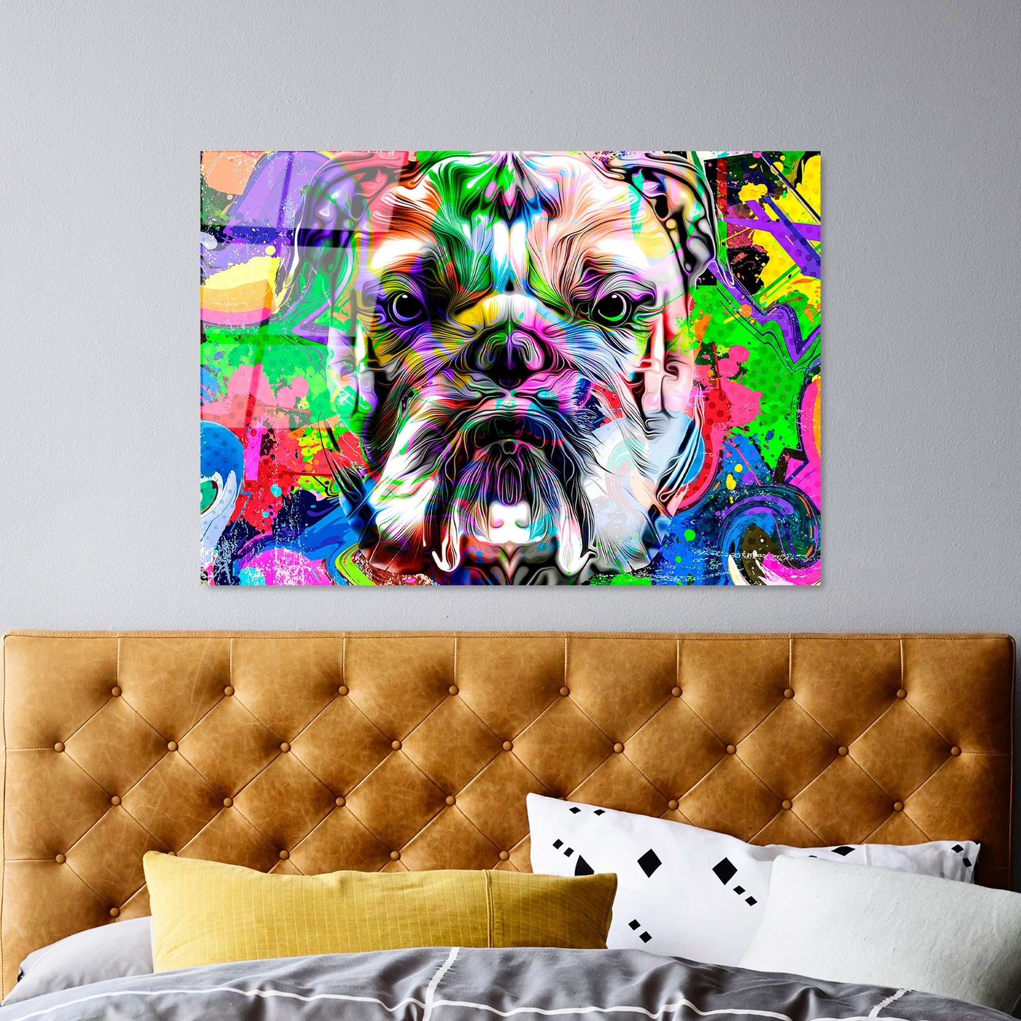 Quadro Decorativo em Vidro Temperado UV-717, 70 x 100 cm, Multicolor, 4 mm