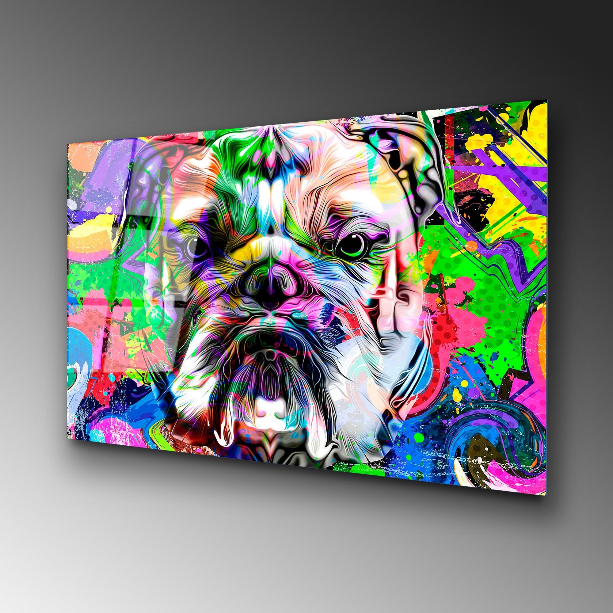 Quadro Decorativo em Vidro Temperado UV-717, 70 x 100 cm, Multicolor, 4 mm