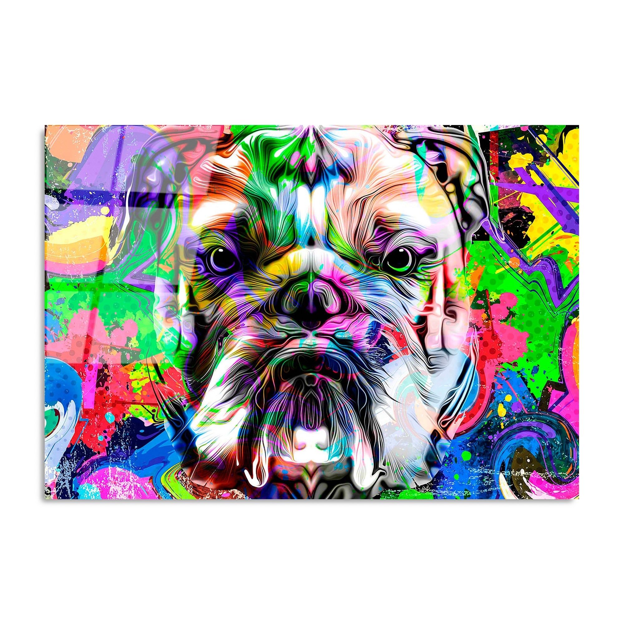 Quadro Decorativo em Vidro Temperado UV-717, 70 x 100 cm, Multicolor, 4 mm