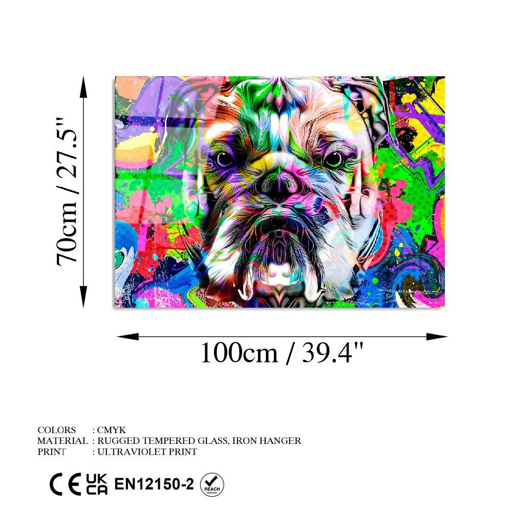 Quadro Decorativo em Vidro Temperado UV-717, 70 x 100 cm, Multicolor, 4 mm