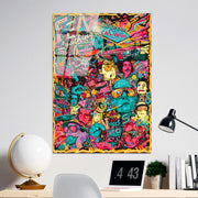 Quadro Decorativo em Vidro Temperado 4 mm 70 x 100 cm Multicolor UV-718 (123BZM2210)