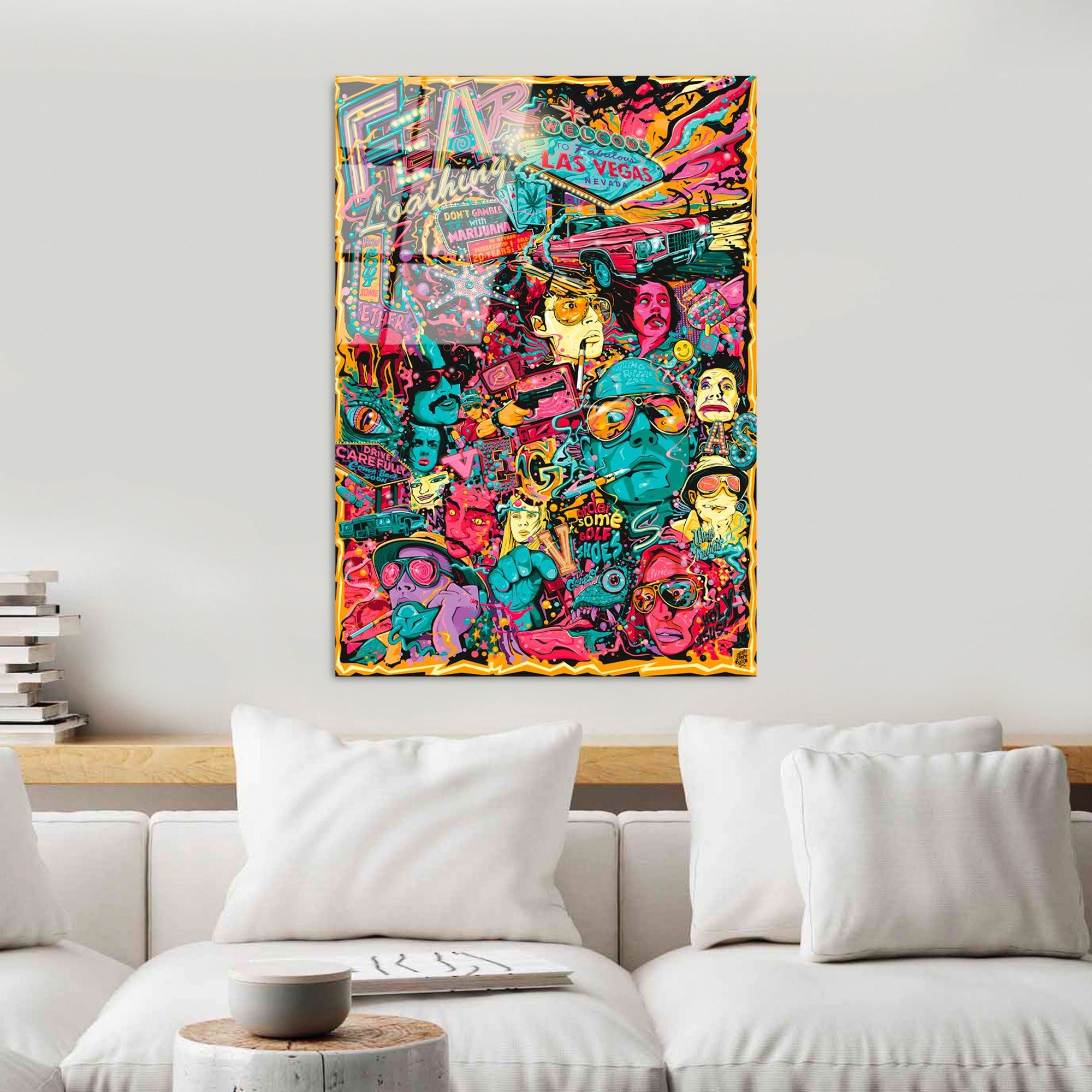 Quadro Decorativo em Vidro Temperado 4 mm 70 x 100 cm Multicolor UV-718 (123BZM2210)