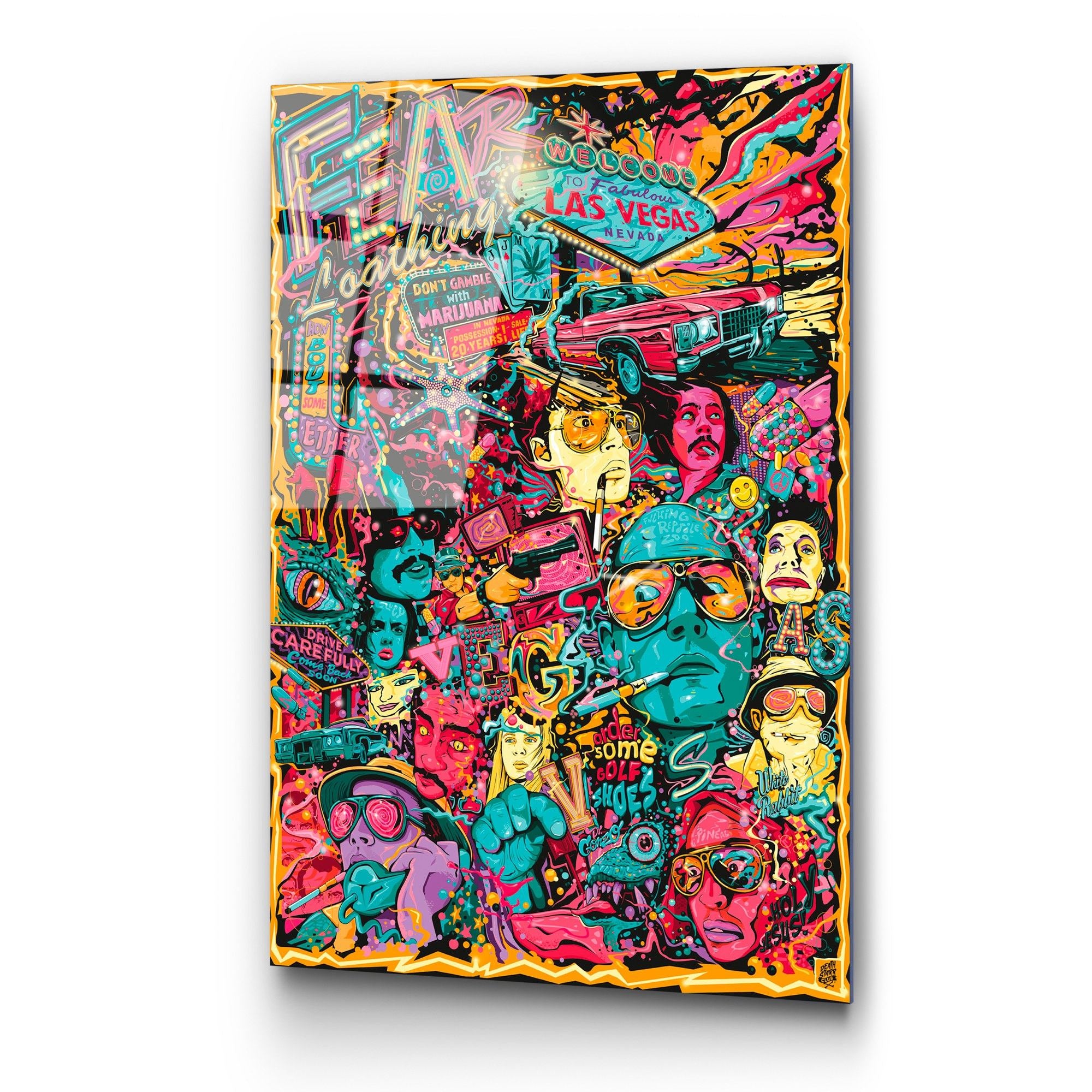 Quadro Decorativo em Vidro Temperado 4 mm 70 x 100 cm Multicolor UV-718 (123BZM2210)