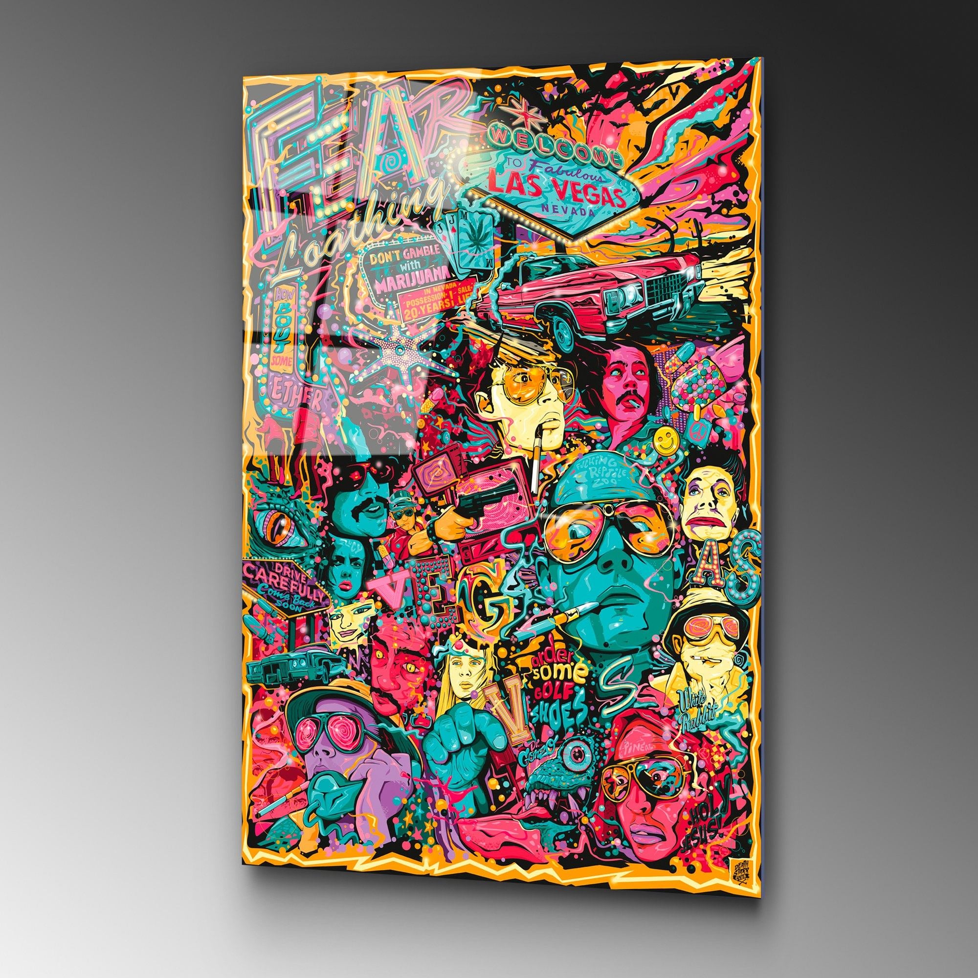 Quadro Decorativo em Vidro Temperado 4 mm 70 x 100 cm Multicolor UV-718 (123BZM2210)