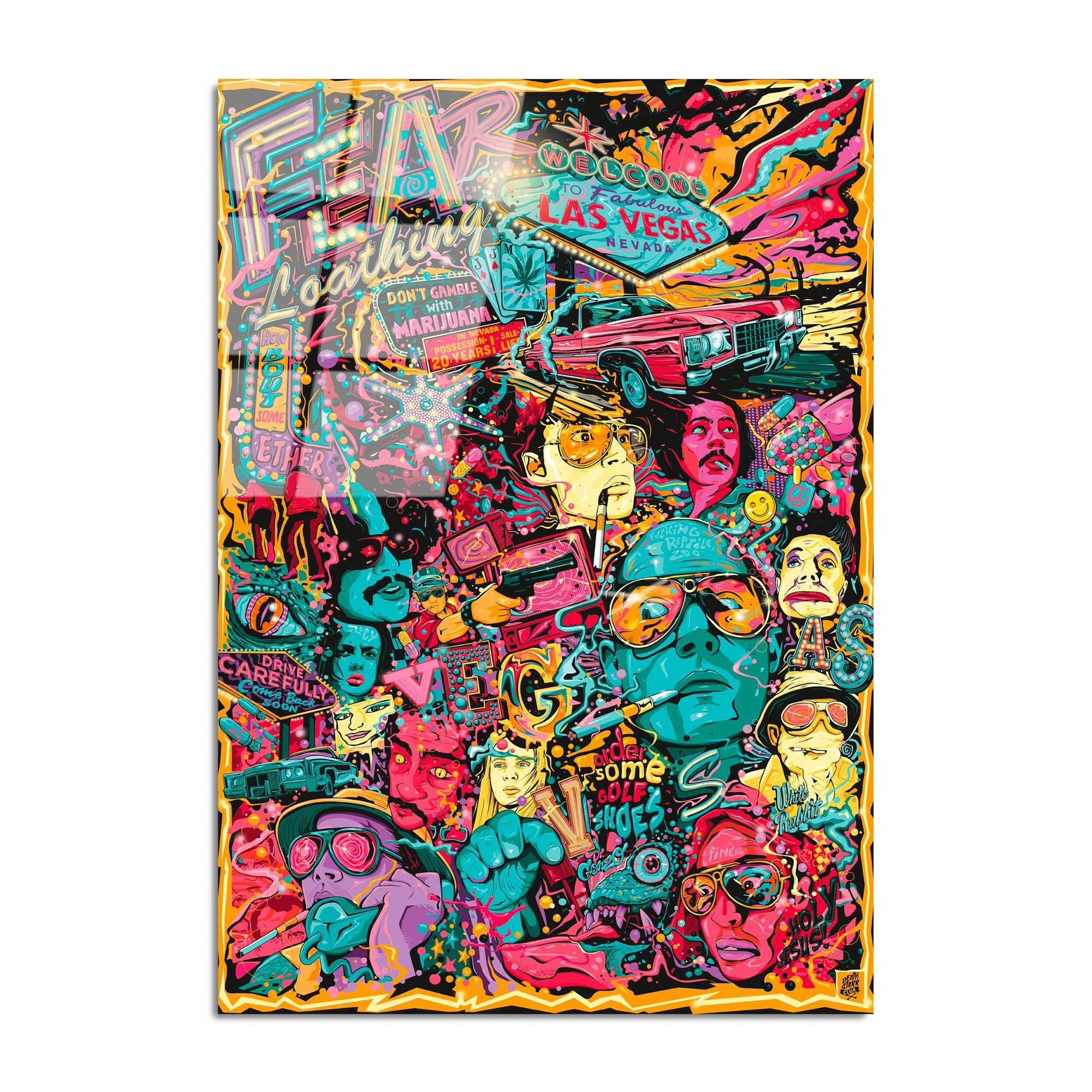 Quadro Decorativo em Vidro Temperado 4 mm 70 x 100 cm Multicolor UV-718 (123BZM2210)