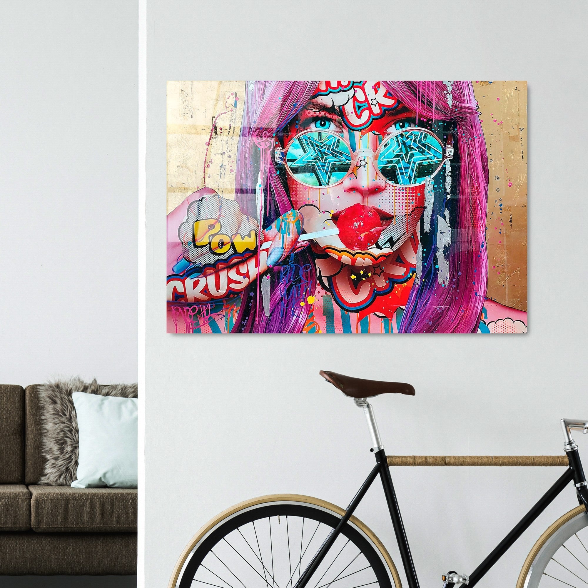 Quadro Decorativo em Vidro Temperado 4 mm 70x100 cm Multicolor – UV-719 (Ref. 123BZM2211)