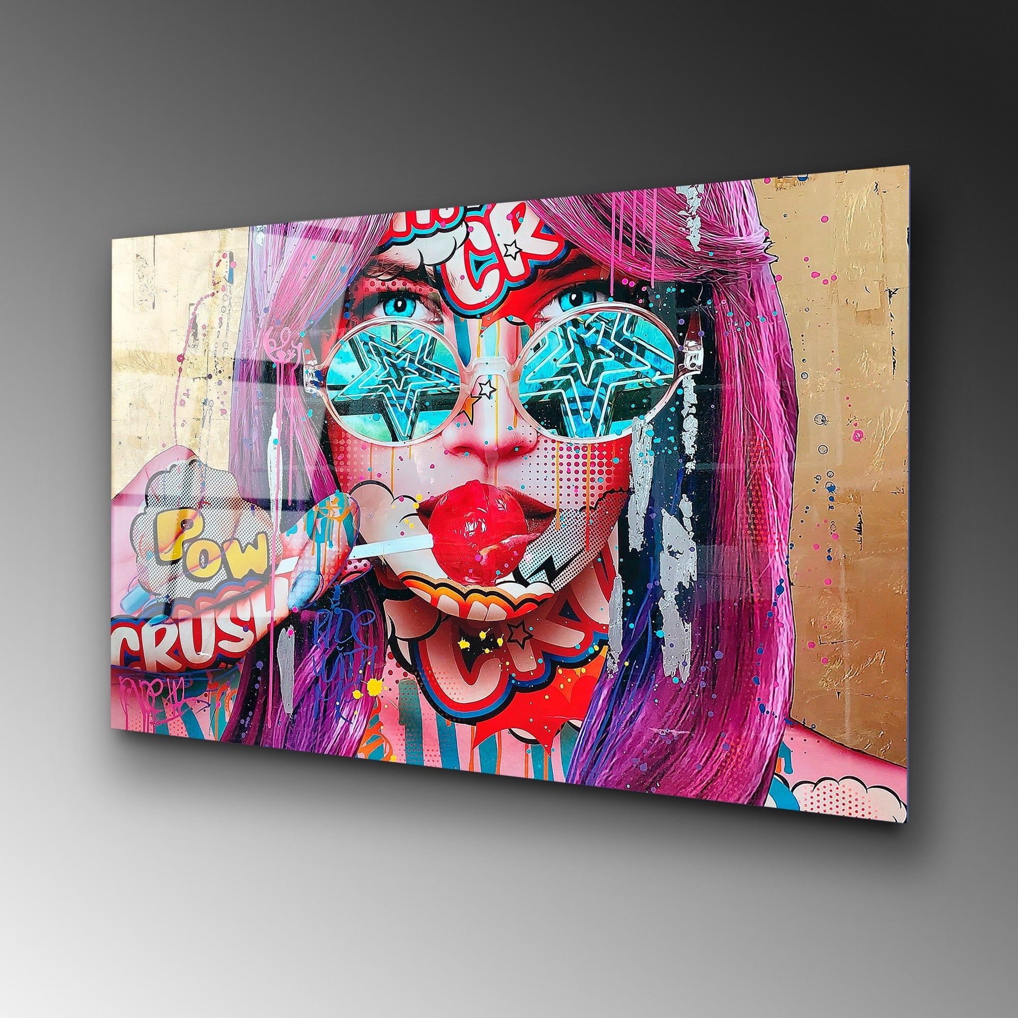 Quadro Decorativo em Vidro Temperado 4 mm 70x100 cm Multicolor – UV-719 (Ref. 123BZM2211)