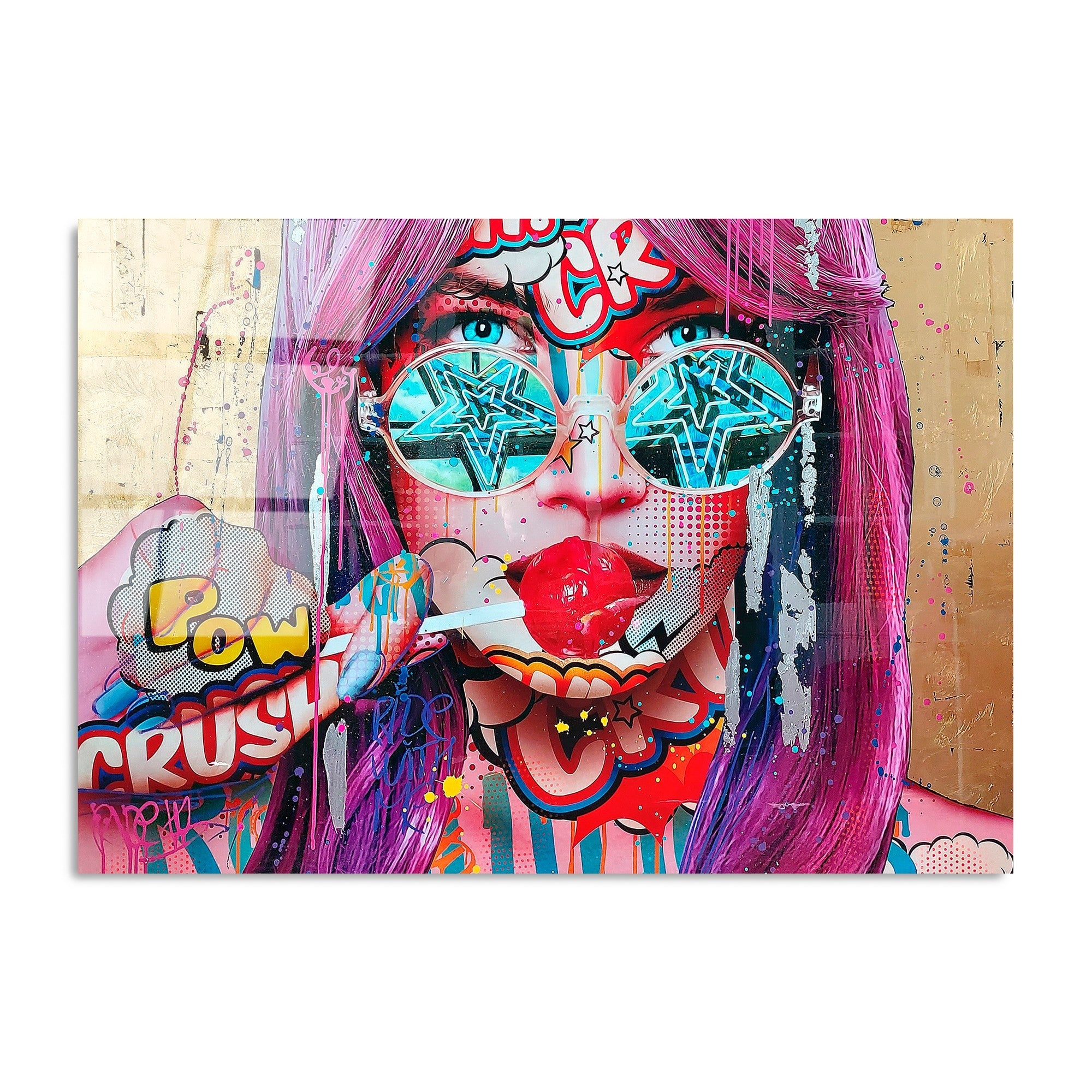 Quadro Decorativo em Vidro Temperado 4 mm 70x100 cm Multicolor – UV-719 (Ref. 123BZM2211)