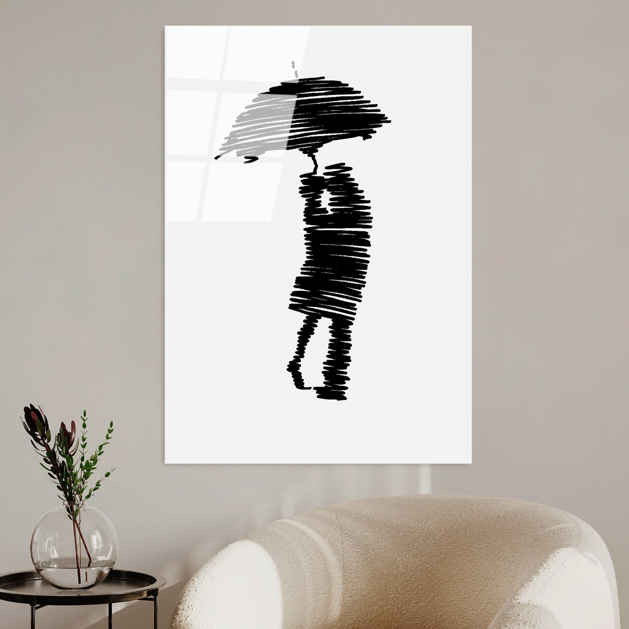 Quadro Decorativo em Vidro Temperado 100% (4 mm) UV-720, Multicolor, 70 x 100 cm