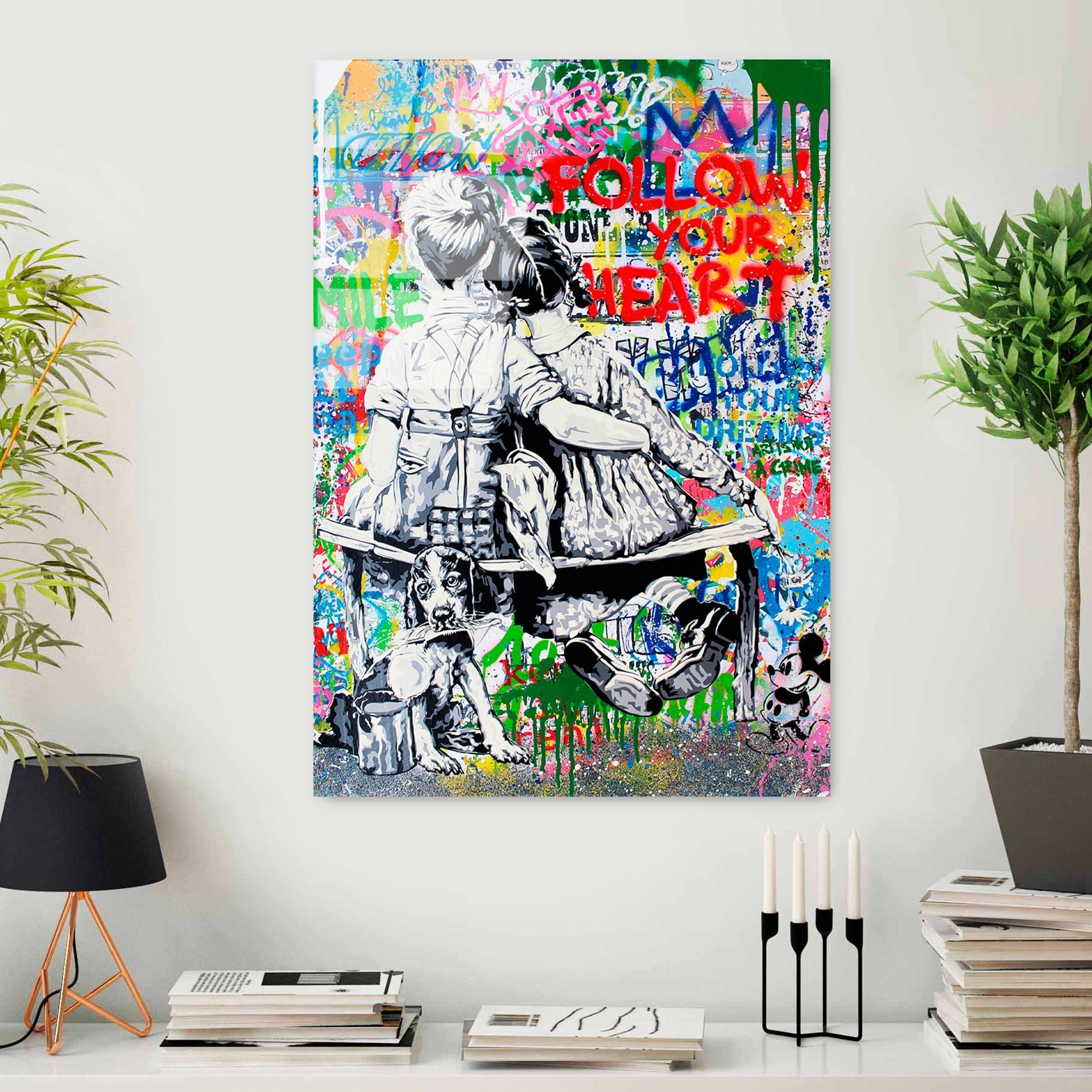 Quadro Decorativo em Vidro Temperado UV-721, 70 x 100 cm, Multicolor (4 mm)