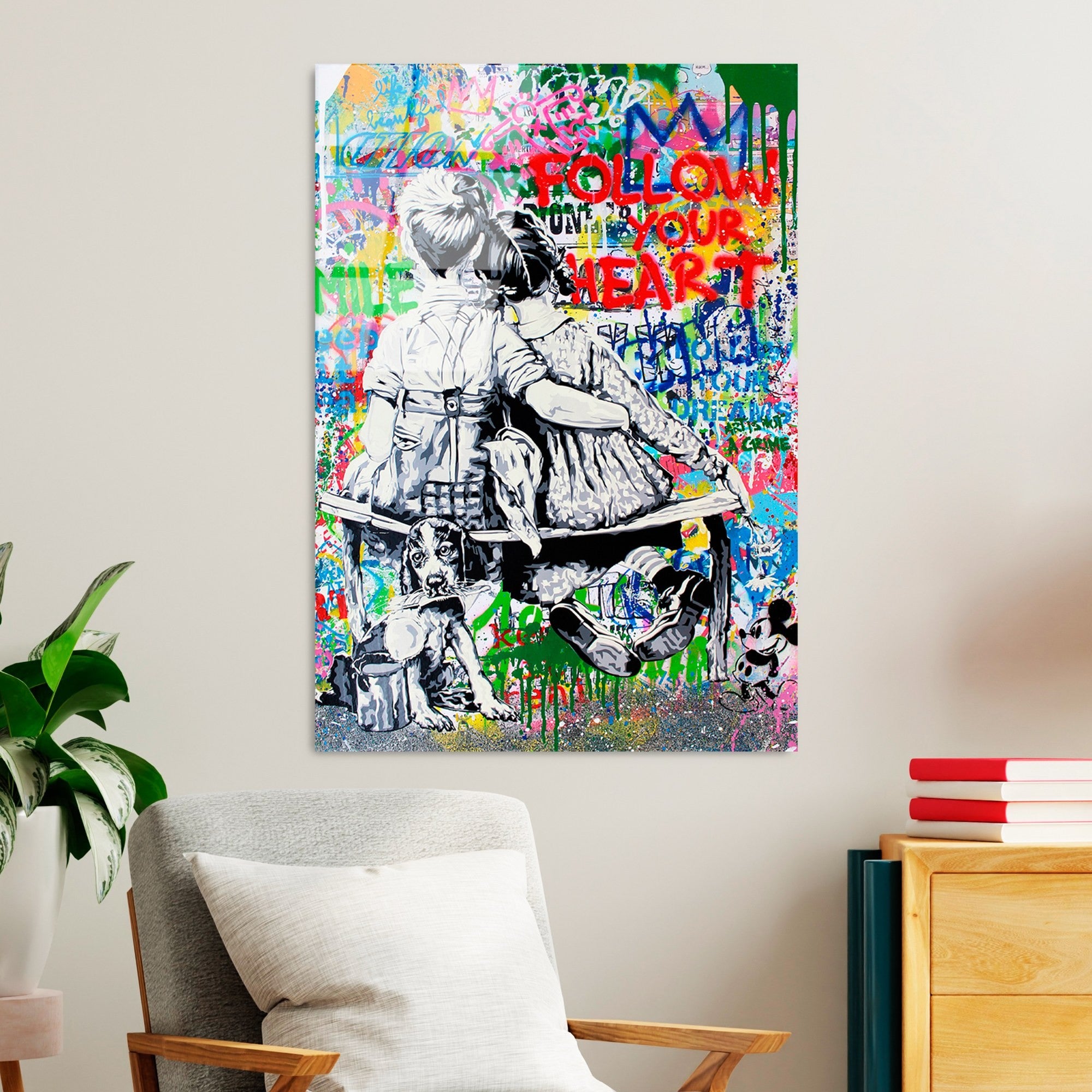 Quadro Decorativo em Vidro Temperado UV-721, 70 x 100 cm, Multicolor (4 mm)