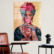 Quadro Decorativo em Vidro Temperado Multicolor UV-722 (70 x 100 cm, 4 mm)