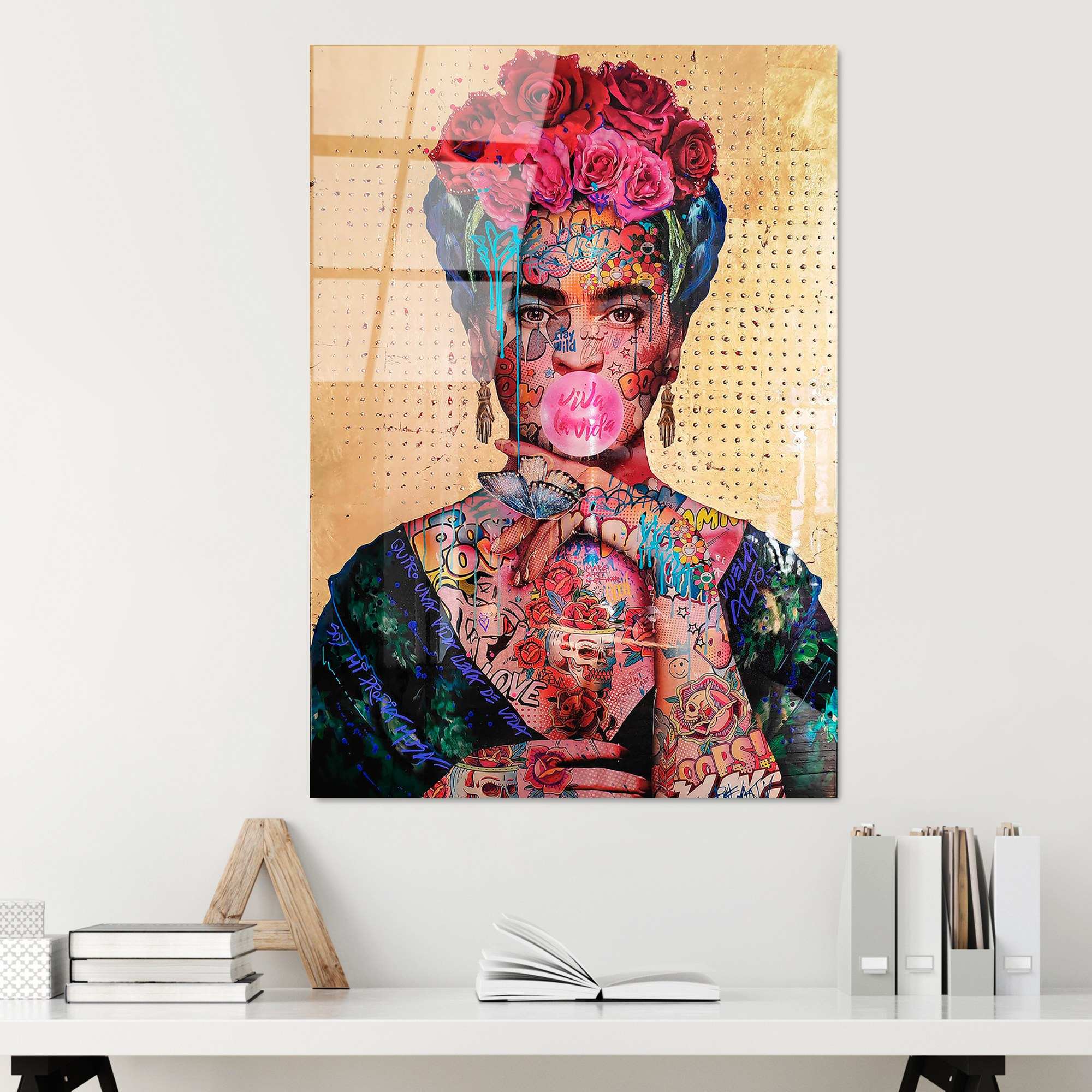 Quadro Decorativo em Vidro Temperado Multicolor UV-722 (70 x 100 cm, 4 mm)