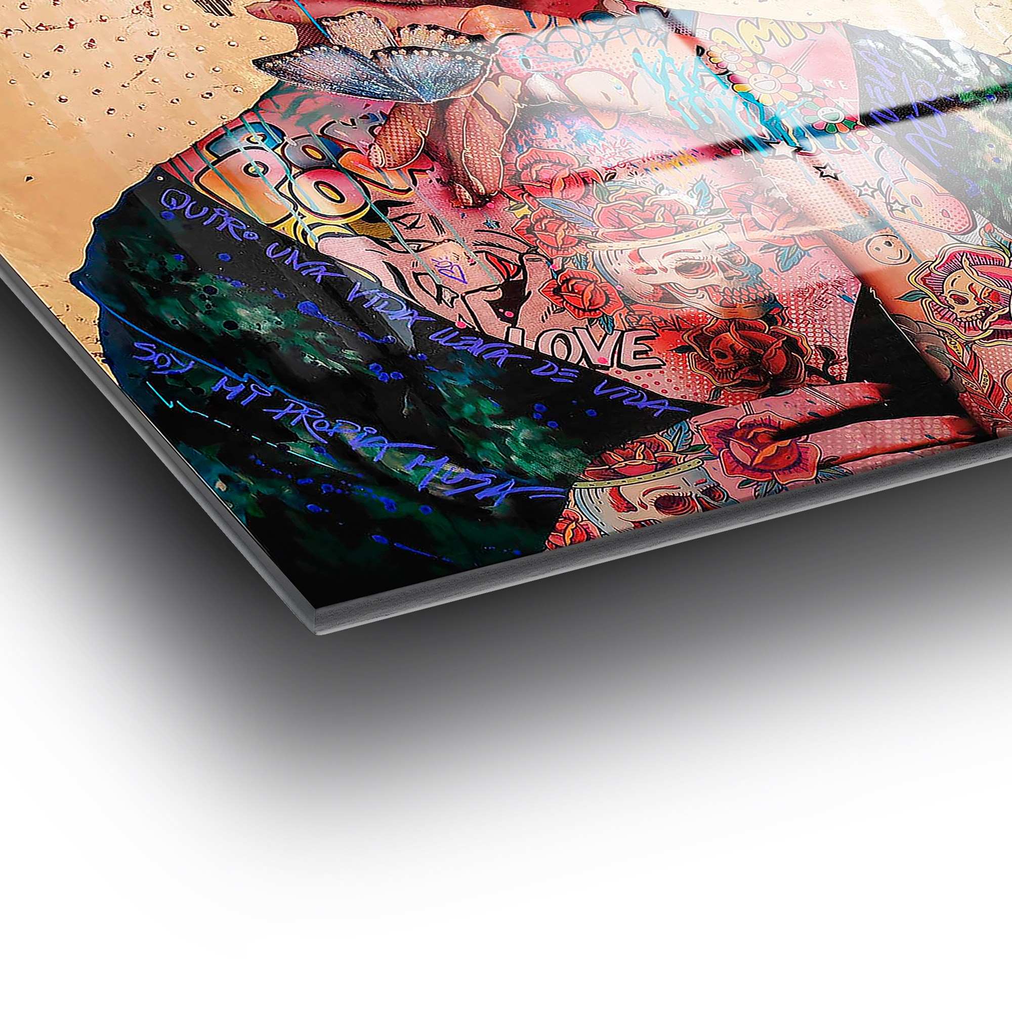 Quadro Decorativo em Vidro Temperado Multicolor UV-722 (70 x 100 cm, 4 mm)