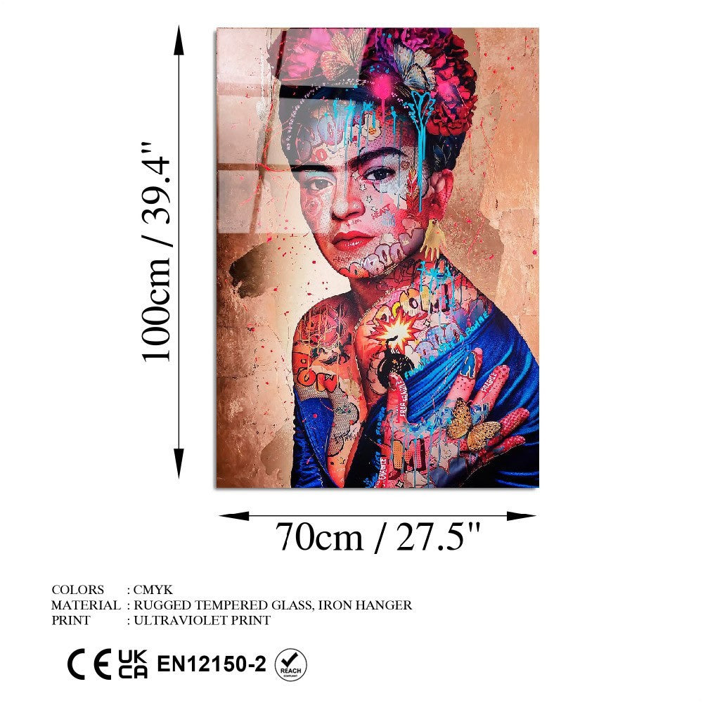 Quadro Decorativo em Vidro Temperado UV-723 70 x 100 cm Multicolor 4 mm