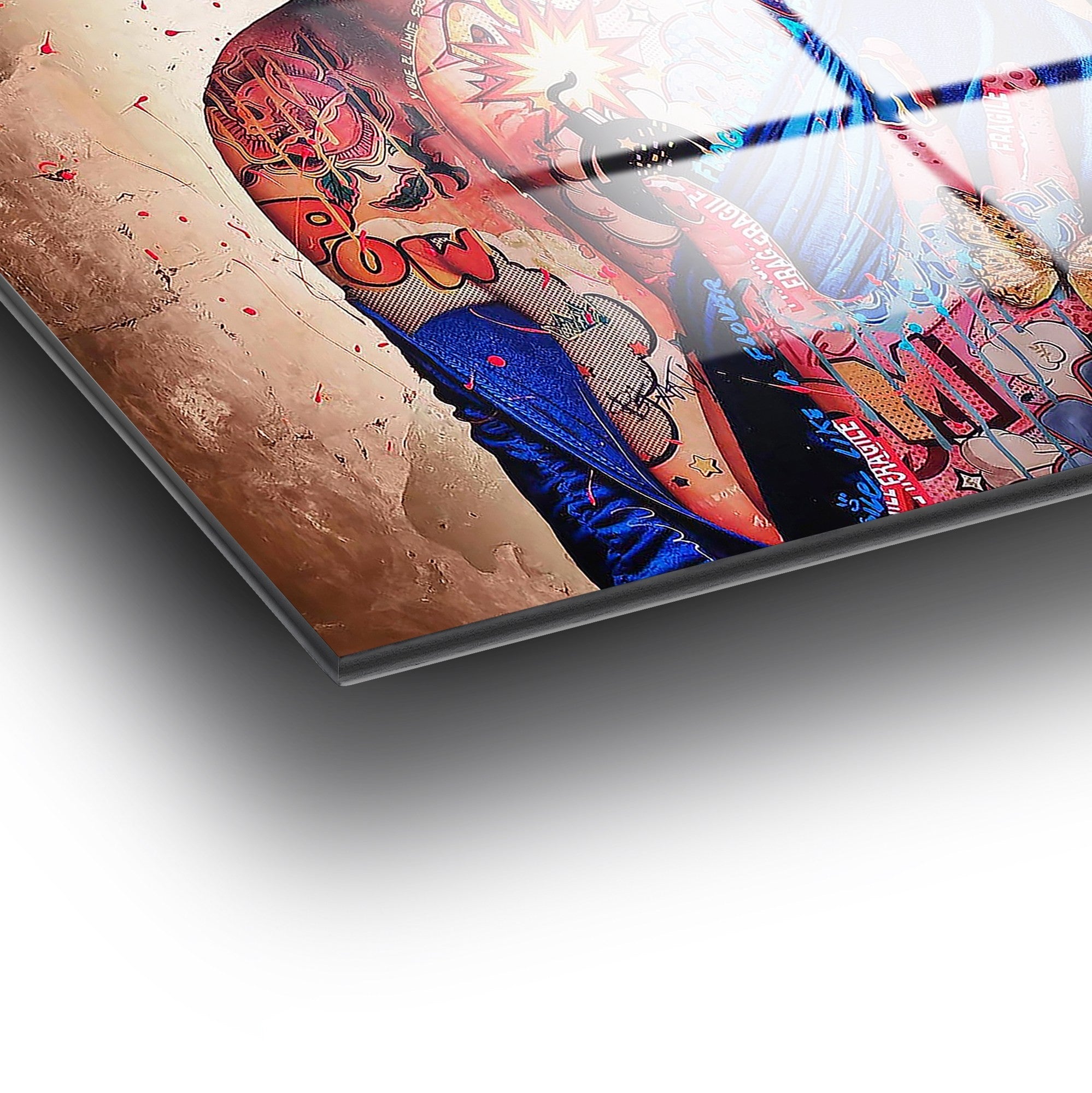 Quadro Decorativo em Vidro Temperado UV-723 70 x 100 cm Multicolor 4 mm