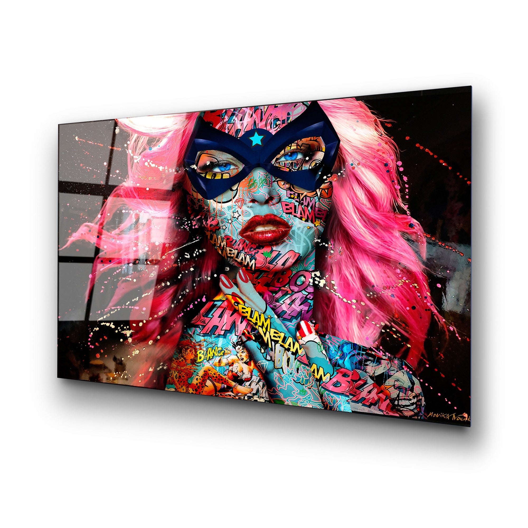 Quadro Decorativo em Vidro Temperado 100% (4 mm), Multicolor, 70 x 100 cm – UV-724
