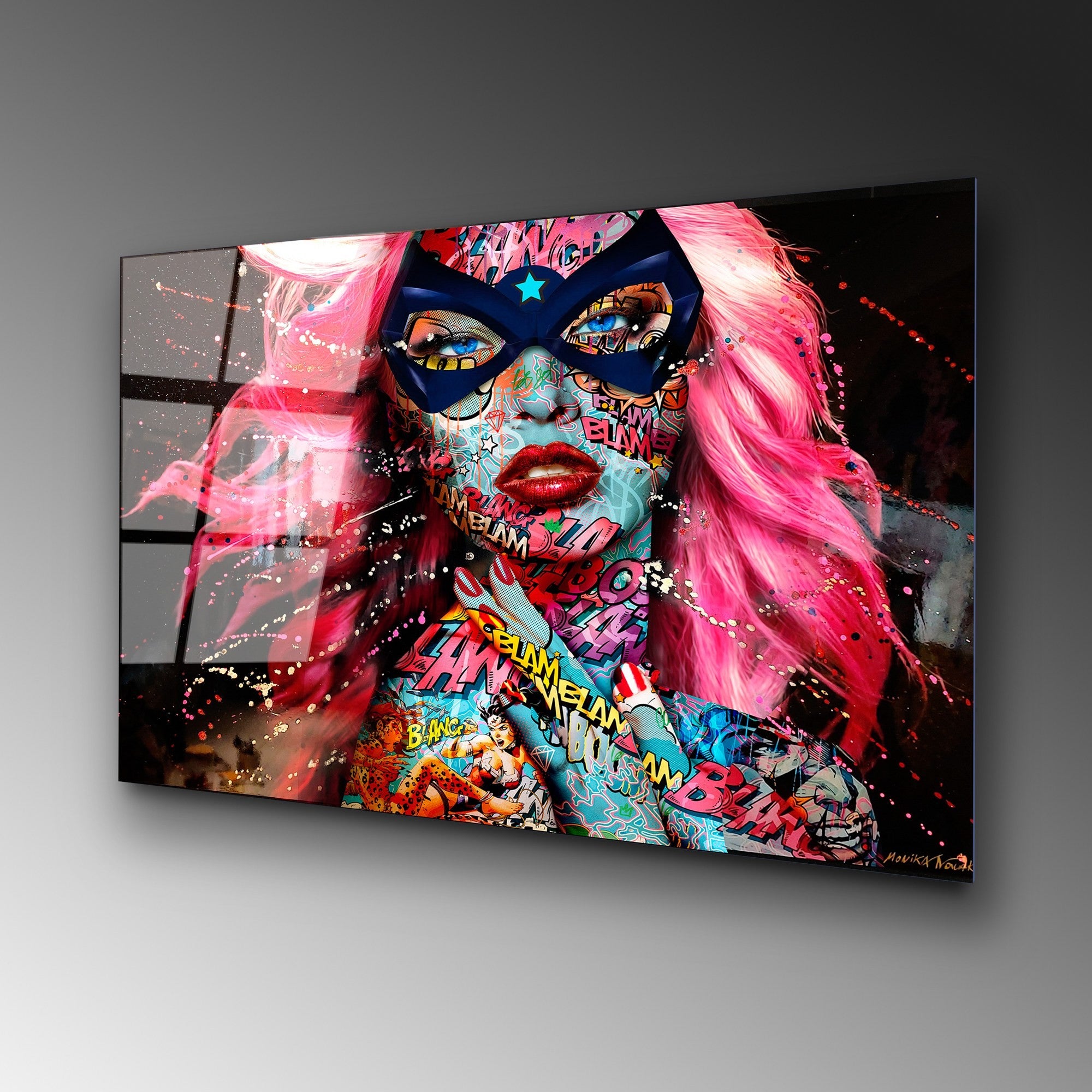 Quadro Decorativo em Vidro Temperado 100% (4 mm), Multicolor, 70 x 100 cm – UV-724