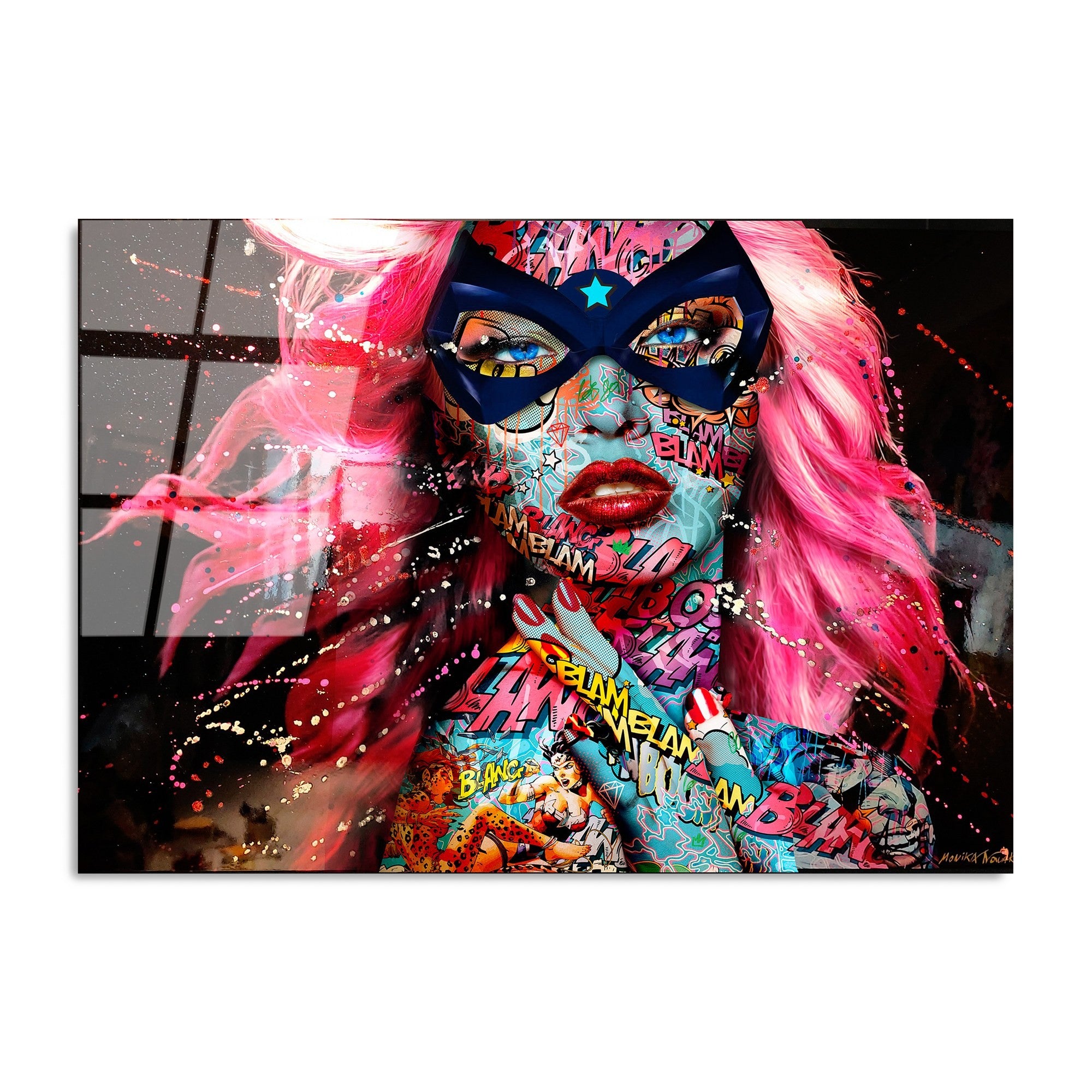 Quadro Decorativo em Vidro Temperado 100% (4 mm), Multicolor, 70 x 100 cm – UV-724