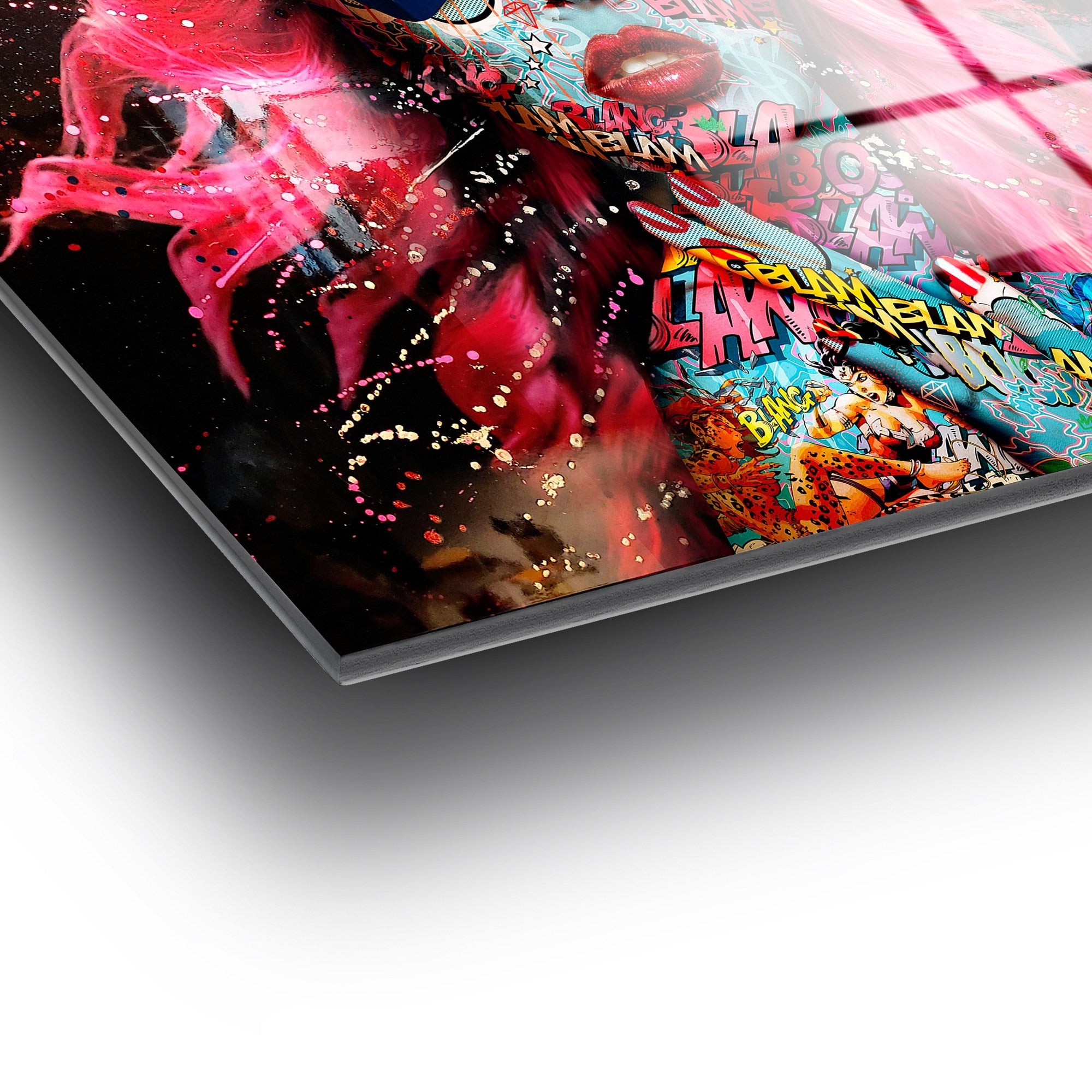 Quadro Decorativo em Vidro Temperado 100% (4 mm), Multicolor, 70 x 100 cm – UV-724