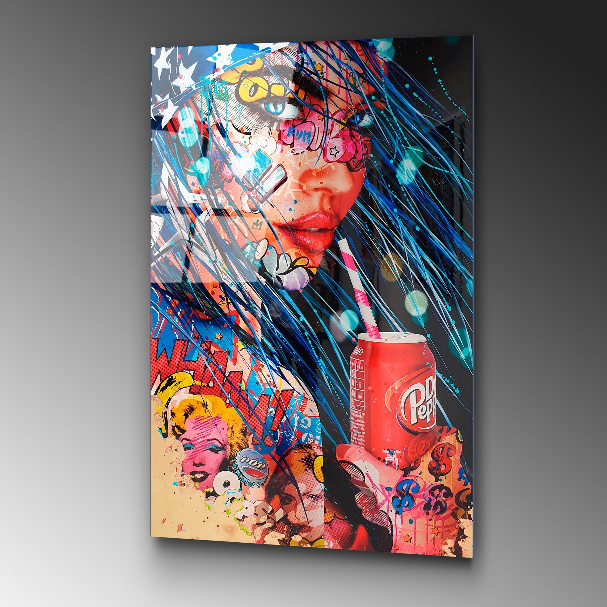 Quadro Decorativo em Vidro Temperado 70x100 cm (4 mm), Multicolor | UV-725