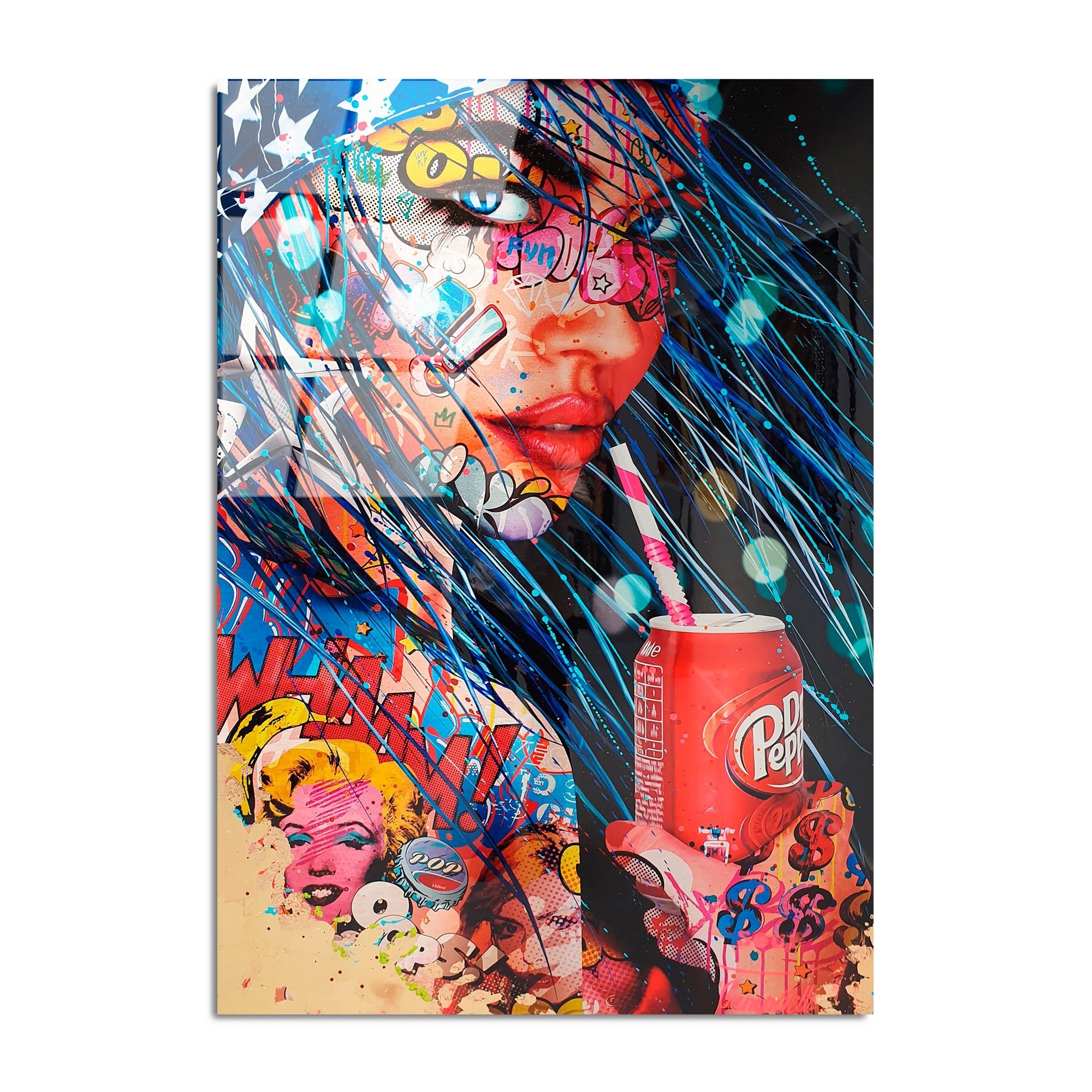 Quadro Decorativo em Vidro Temperado 70x100 cm (4 mm), Multicolor | UV-725