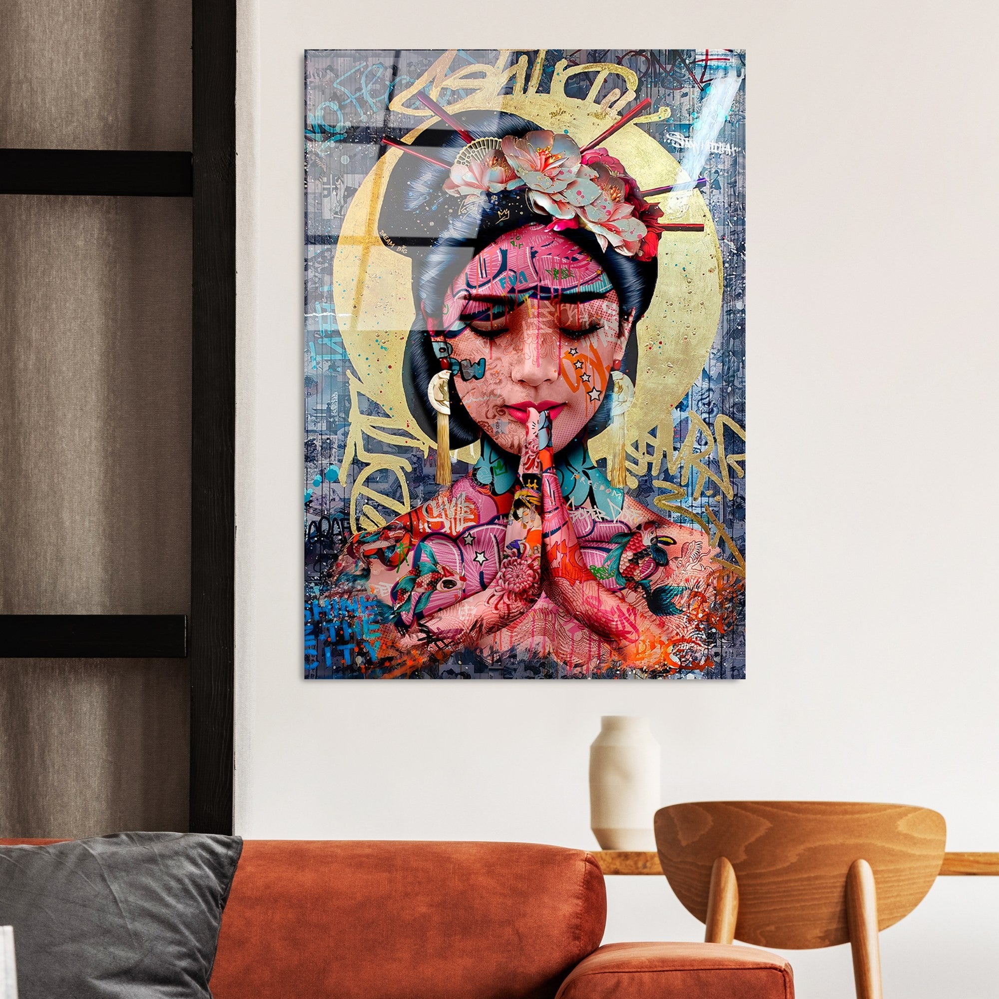 Quadro Decorativo em Vidro Temperado 70x100 cm (4 mm) Multicolor – UV-728 | 123BZM2220