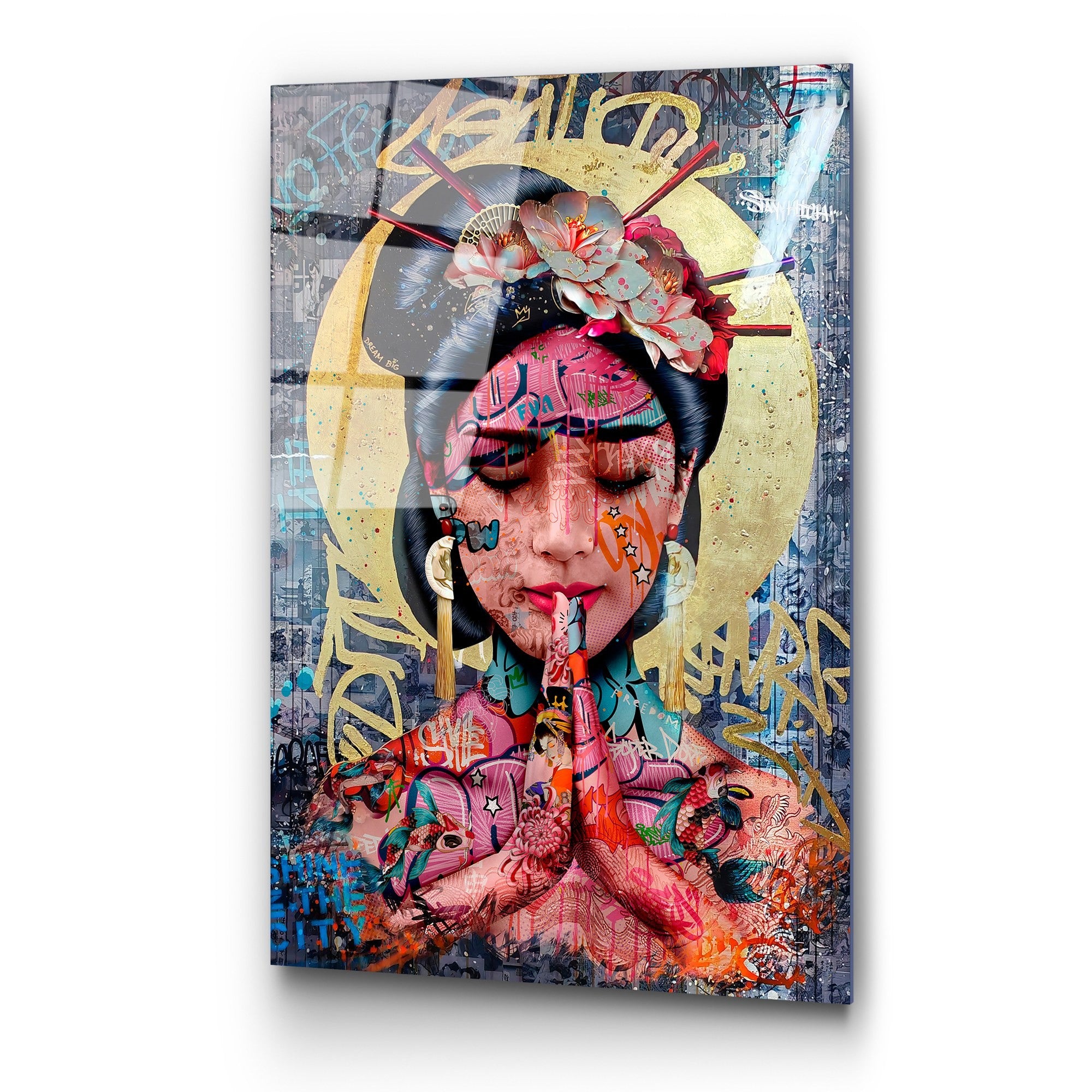 Quadro Decorativo em Vidro Temperado 70x100 cm (4 mm) Multicolor – UV-728 | 123BZM2220