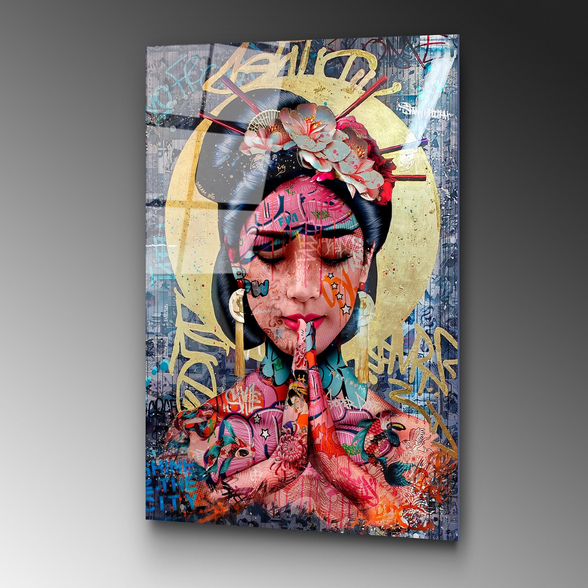 Quadro Decorativo em Vidro Temperado 70x100 cm (4 mm) Multicolor – UV-728 | 123BZM2220