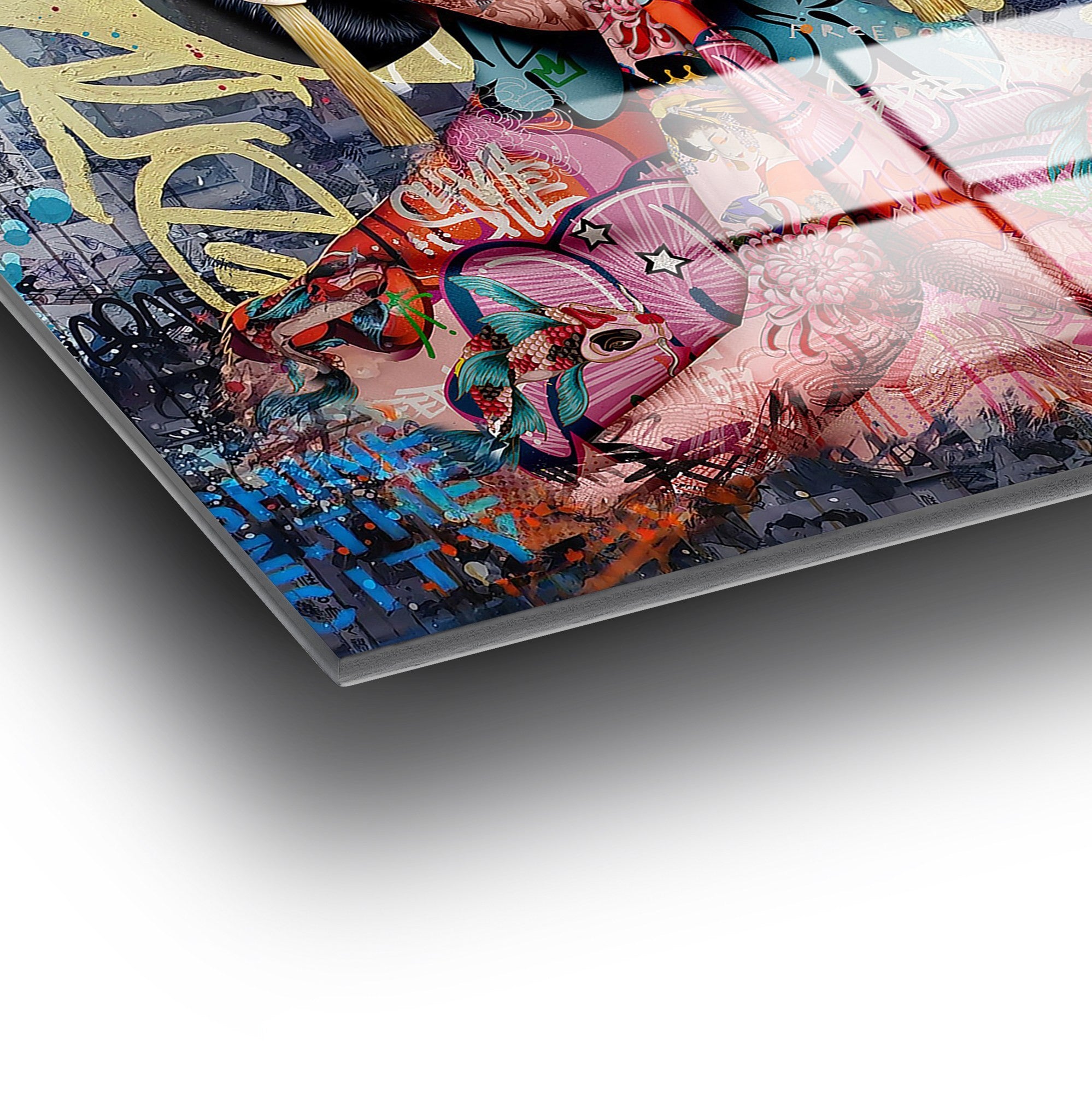 Quadro Decorativo em Vidro Temperado 70x100 cm (4 mm) Multicolor – UV-728 | 123BZM2220