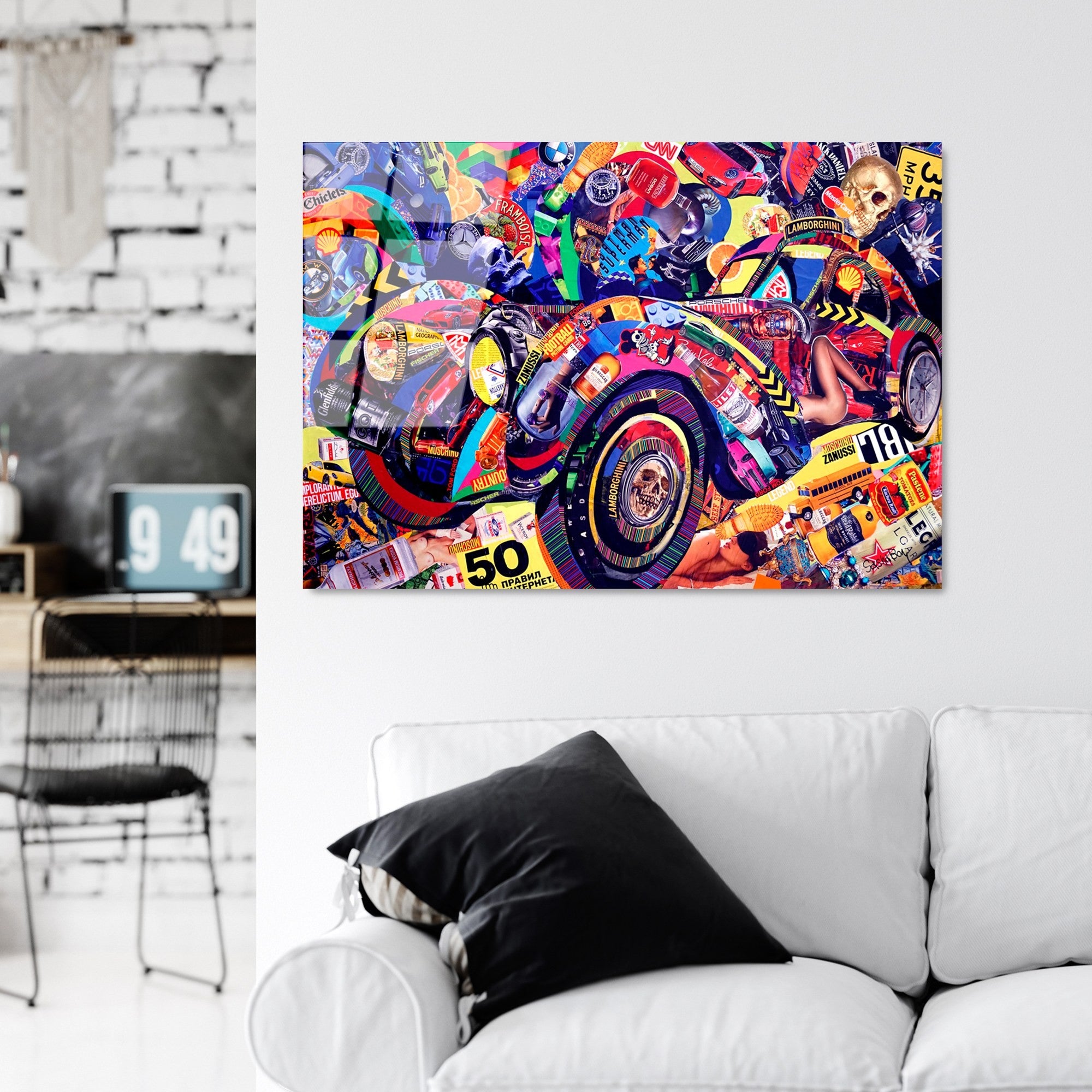 Quadro Decorativo em Vidro Temperado 70x100 cm (4 mm) – Multicolor | UV-729