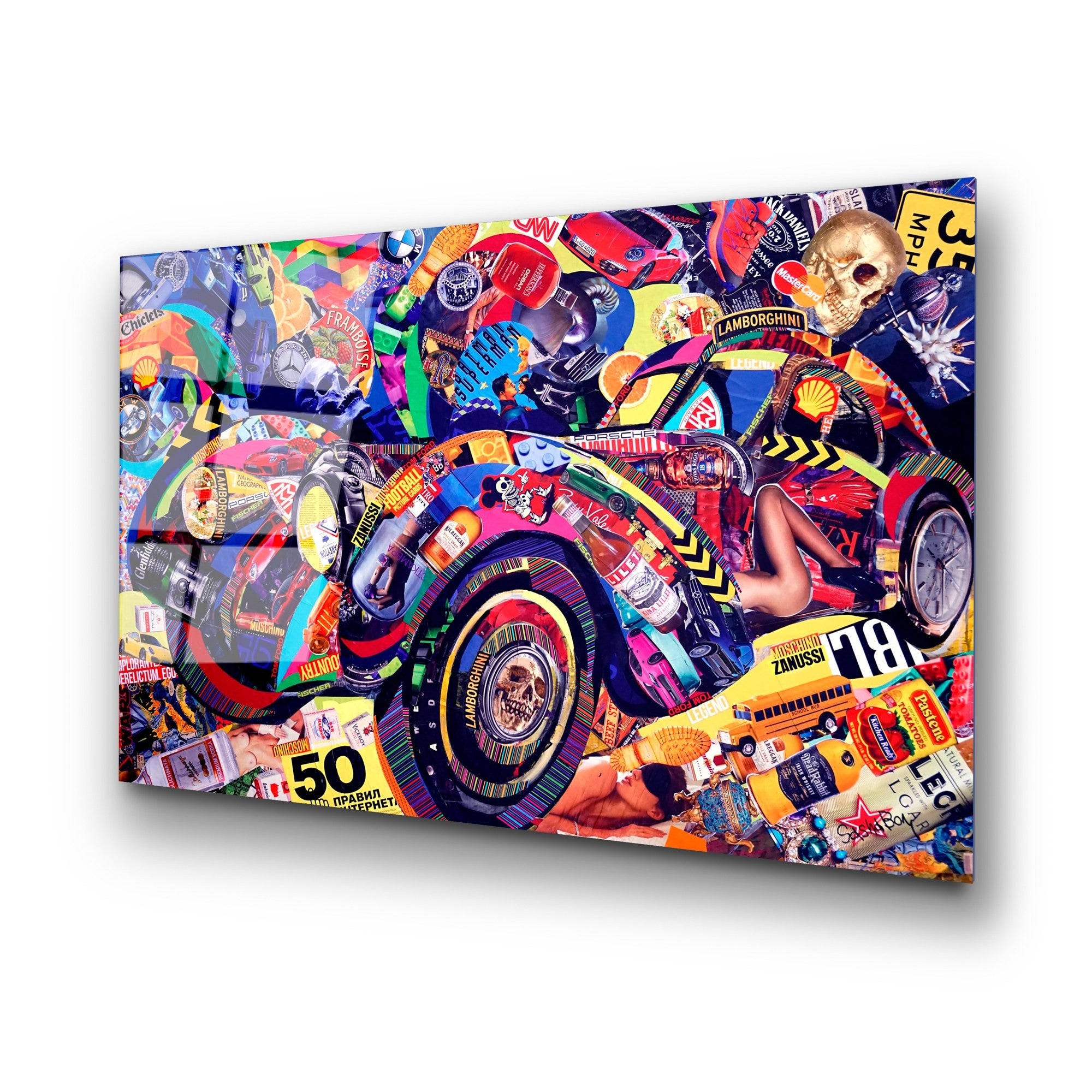 Quadro Decorativo em Vidro Temperado 70x100 cm (4 mm) – Multicolor | UV-729