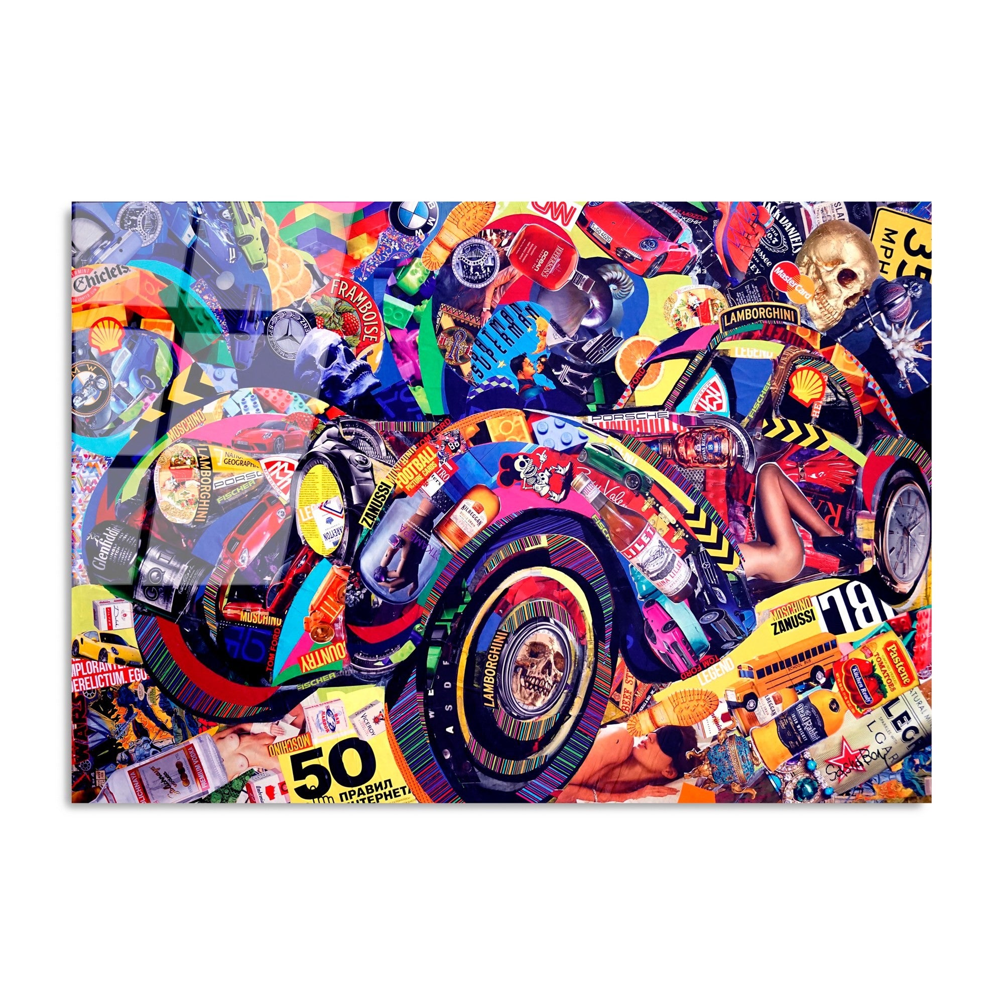 Quadro Decorativo em Vidro Temperado 70x100 cm (4 mm) – Multicolor | UV-729