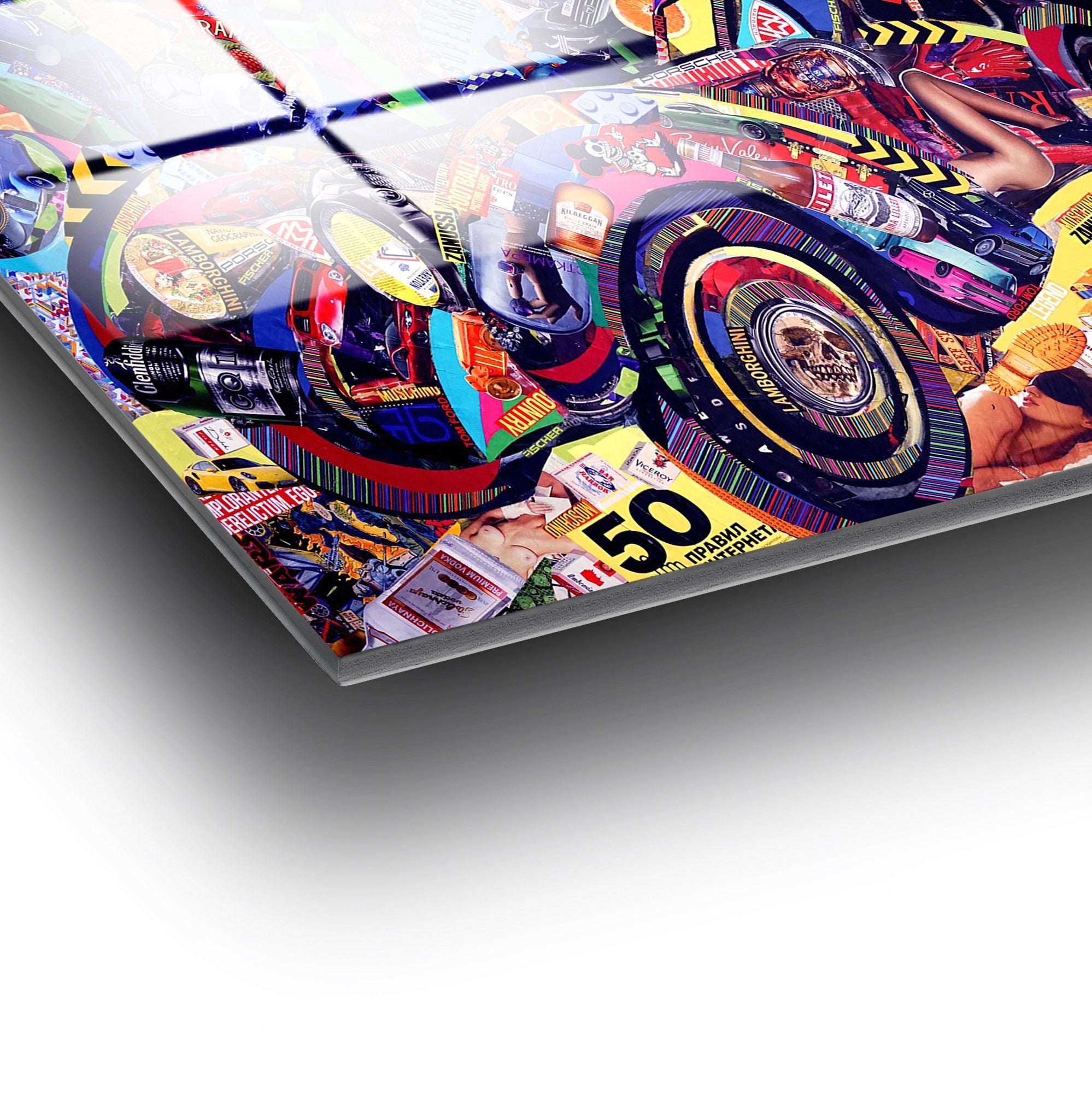 Quadro Decorativo em Vidro Temperado 70x100 cm (4 mm) – Multicolor | UV-729