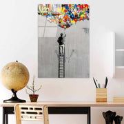 Quadro Decorativo em Vidro Temperado UV-730, Multicolor, 70 x 100 cm, 4 mm