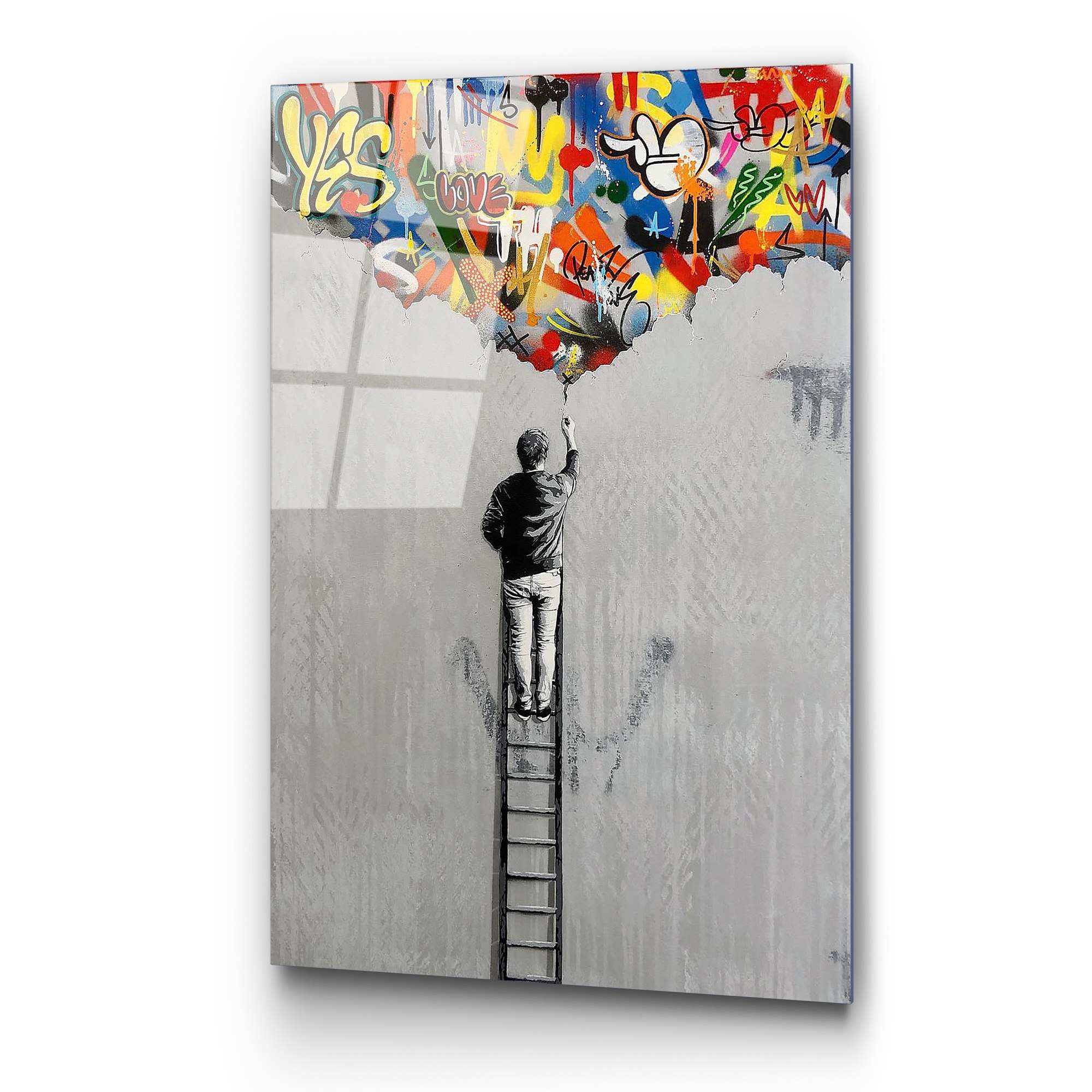 Quadro Decorativo em Vidro Temperado UV-730, Multicolor, 70 x 100 cm, 4 mm