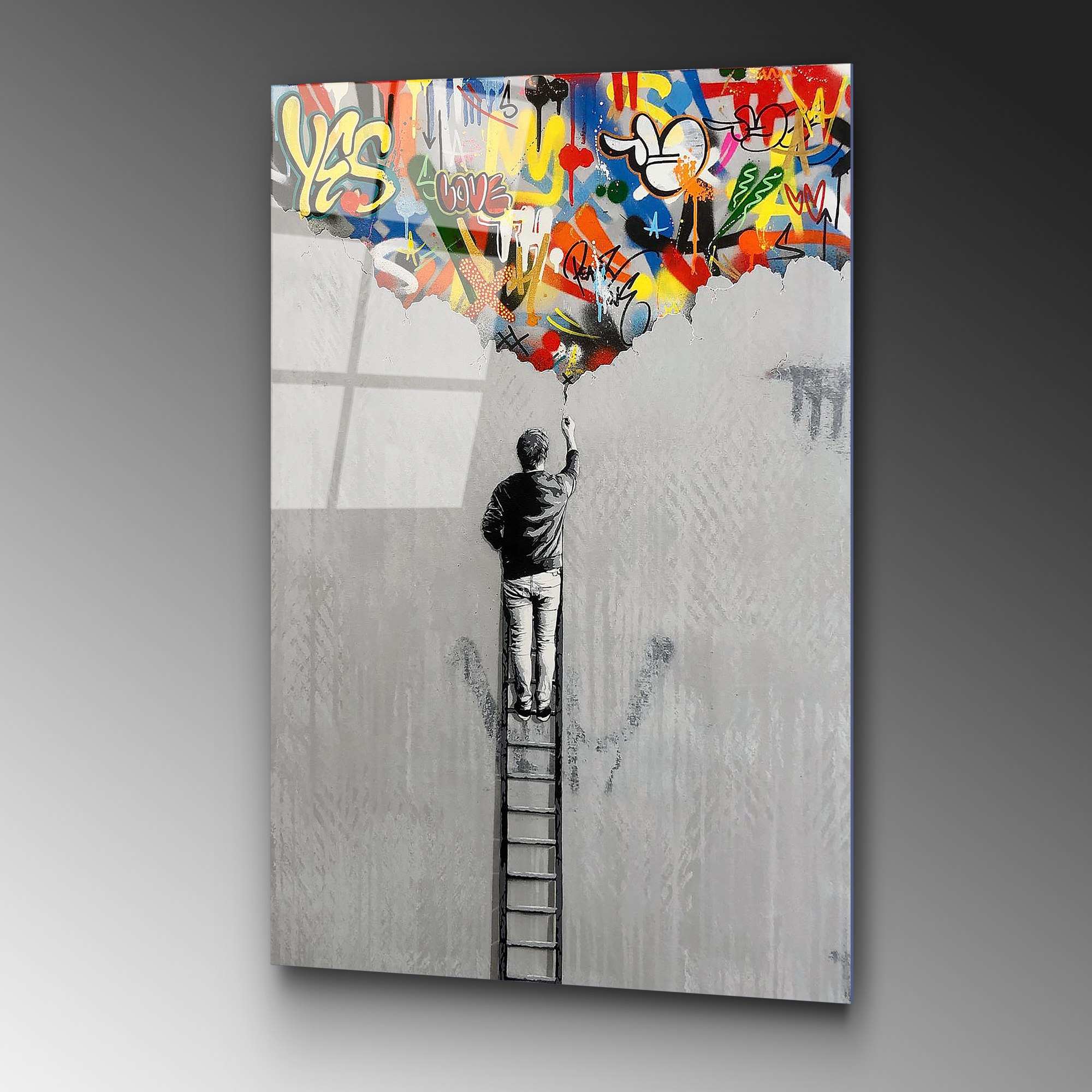 Quadro Decorativo em Vidro Temperado UV-730, Multicolor, 70 x 100 cm, 4 mm